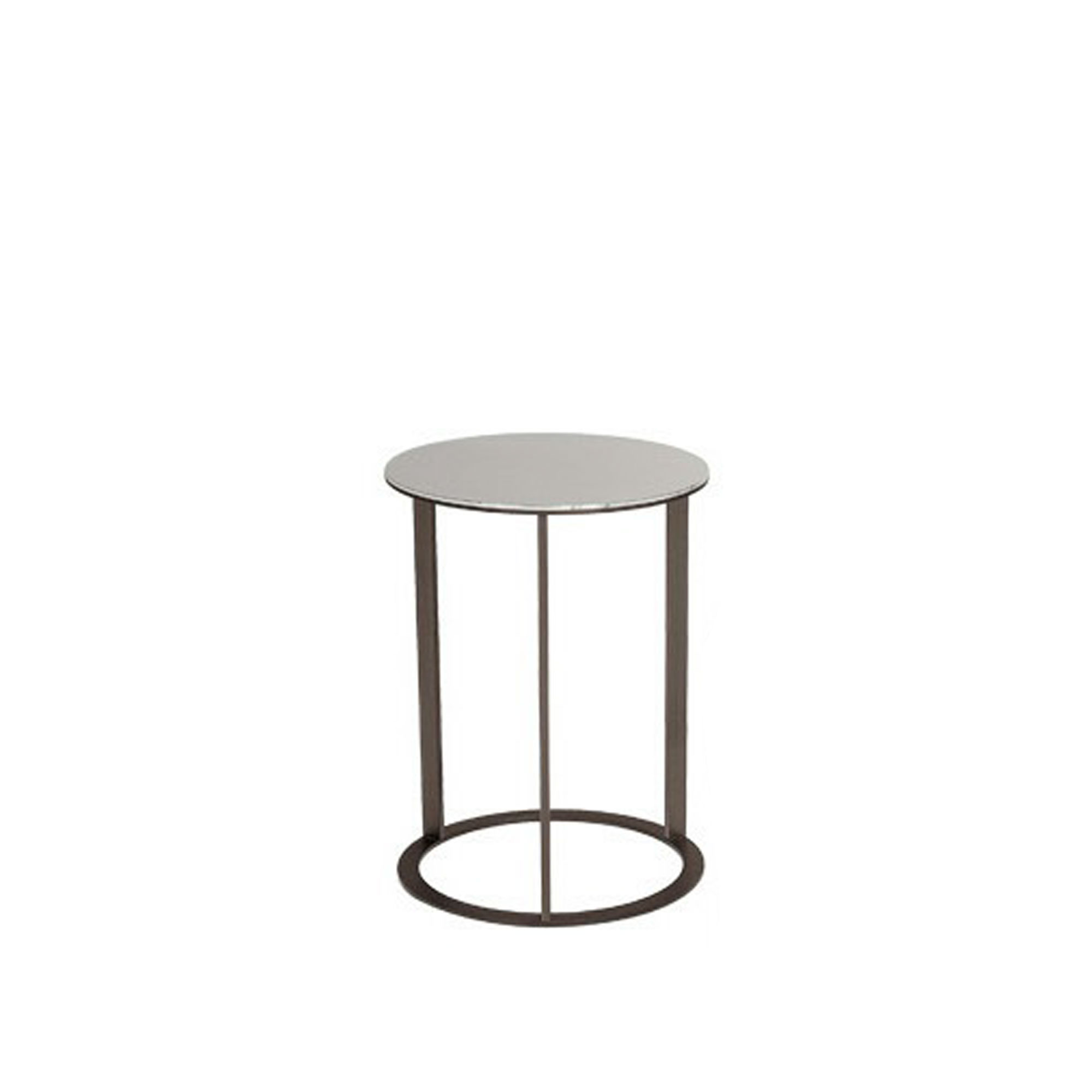 Maxalto - Elios Round Small Table Ø35, Bronzed Nickel, SMTT3BS, Mirror top - Småbord & sidobord - Antonio Citterio - Koppar - Glas/Metall