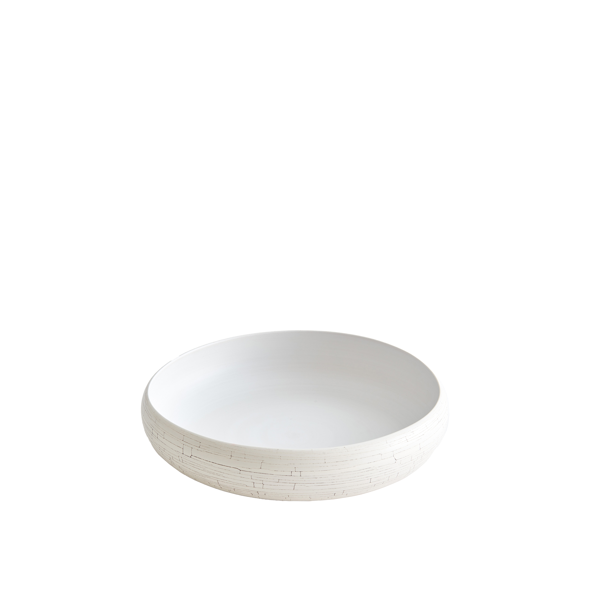 Rina Menardi - Nautilus 2 - White Craquelè - Krukor & vaser - Vit