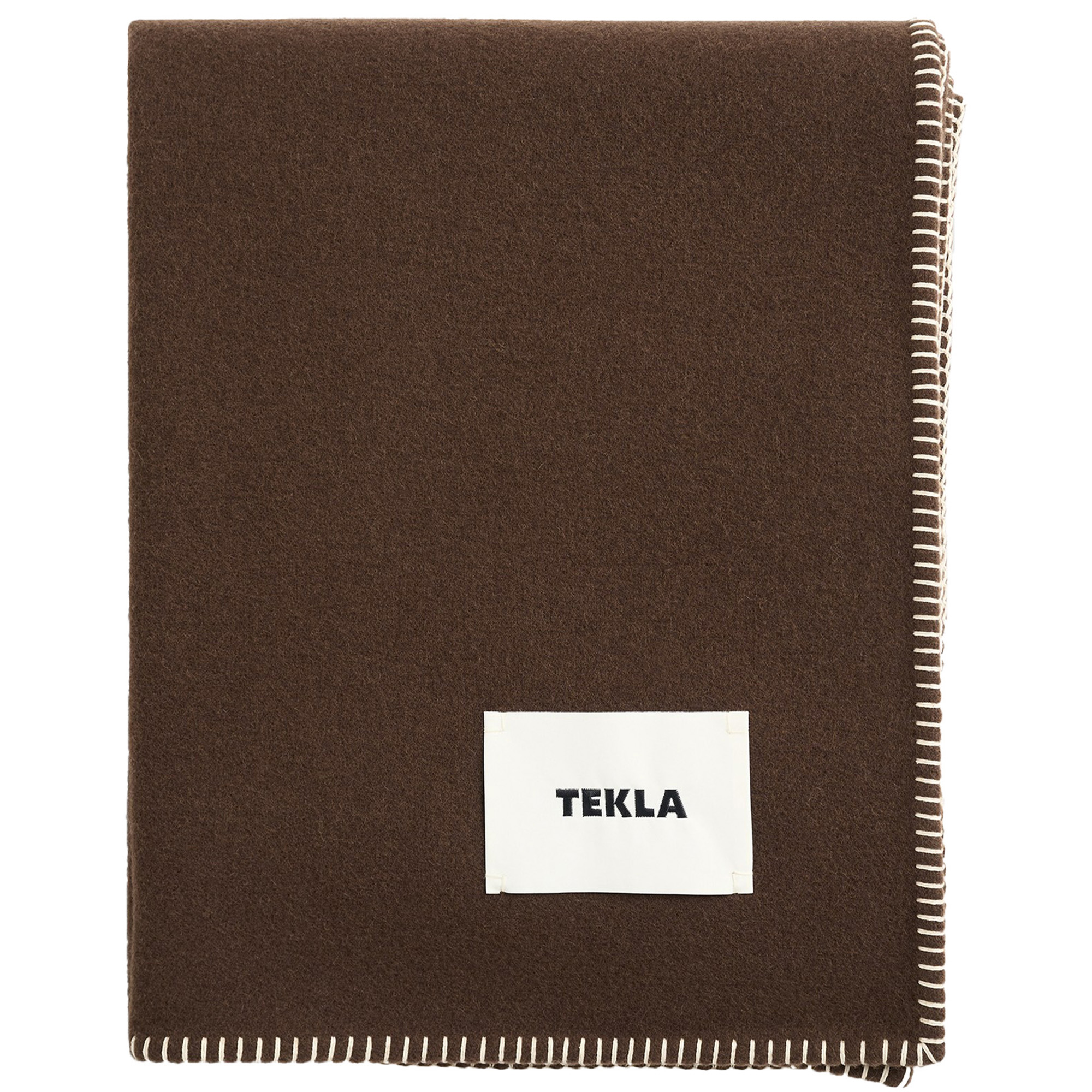 Tekla - Lambswool Blanket, Walnut, 130X180 - Pledd og tepper - Brun - Ull