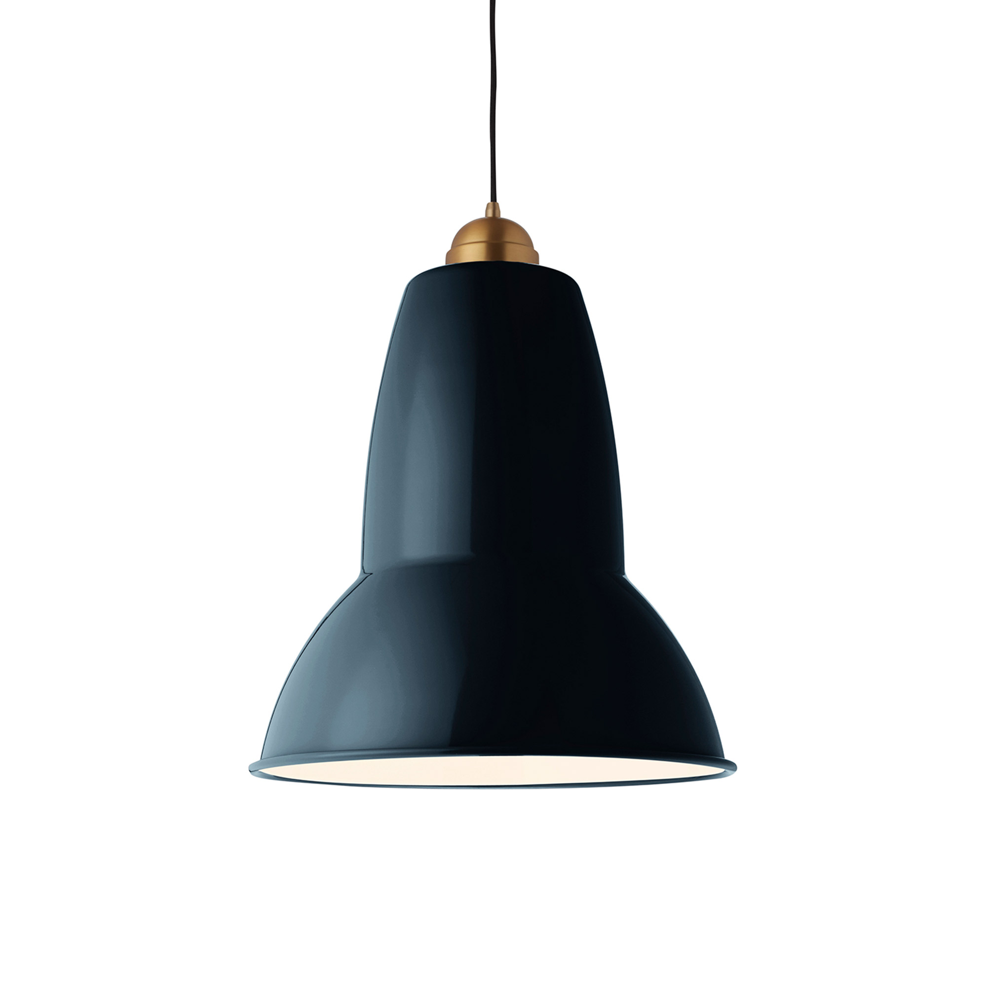 Anglepoise - Original 1227 Giant Brass Pendant Lamp Ink Blue - Pendellampor - George Carwardine - Blå