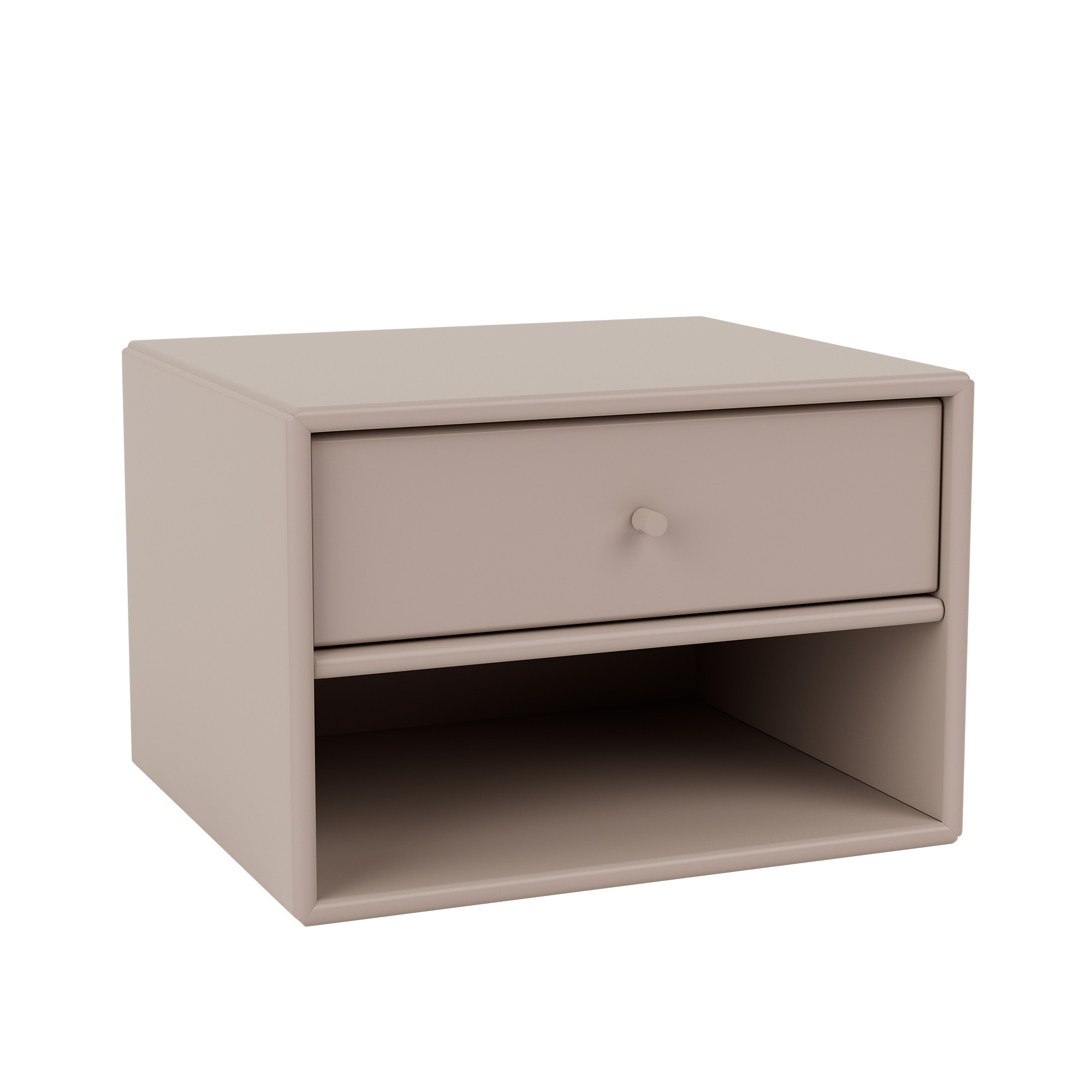 montana - dash nightstand suspension rail mushroom - sängbord - peter j. lassen - beige - mdf