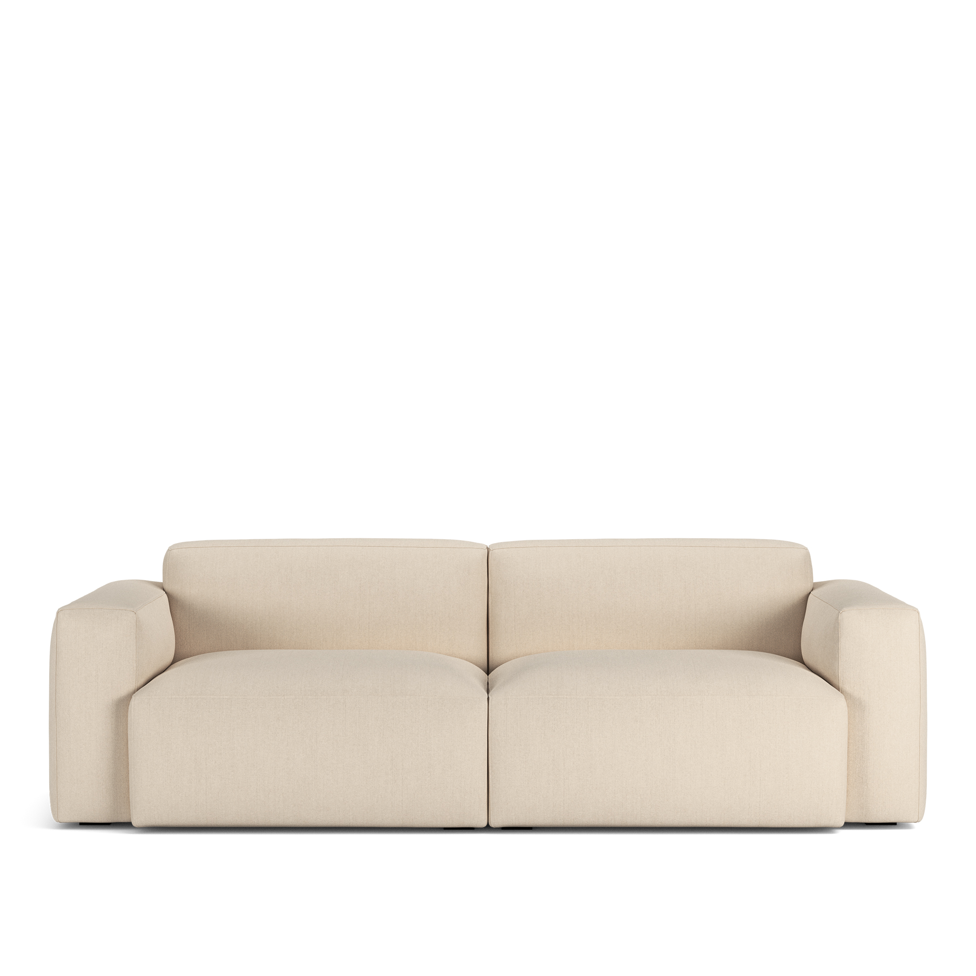 NOGA - Brick 2-Seater Sofa Shadow Nature Fixed Upholstery - Soffor