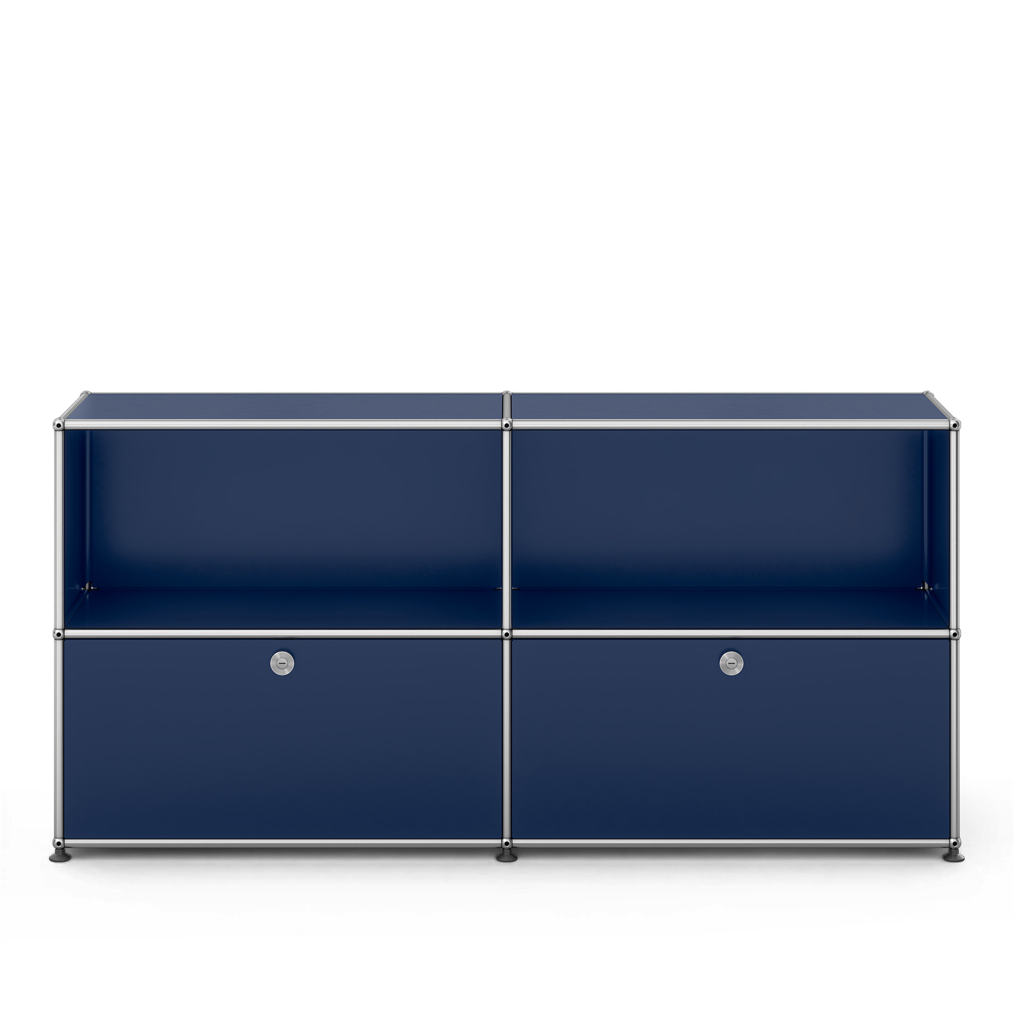 USM - USM Haller Sideboard C2 Steel Blue - Skänkar och sideboards - Fritz Haller & Paul Schärer - Blå | Möbler - Förvaring Och Hyllor - Skänkar Och Sideboards | Möbelexperten