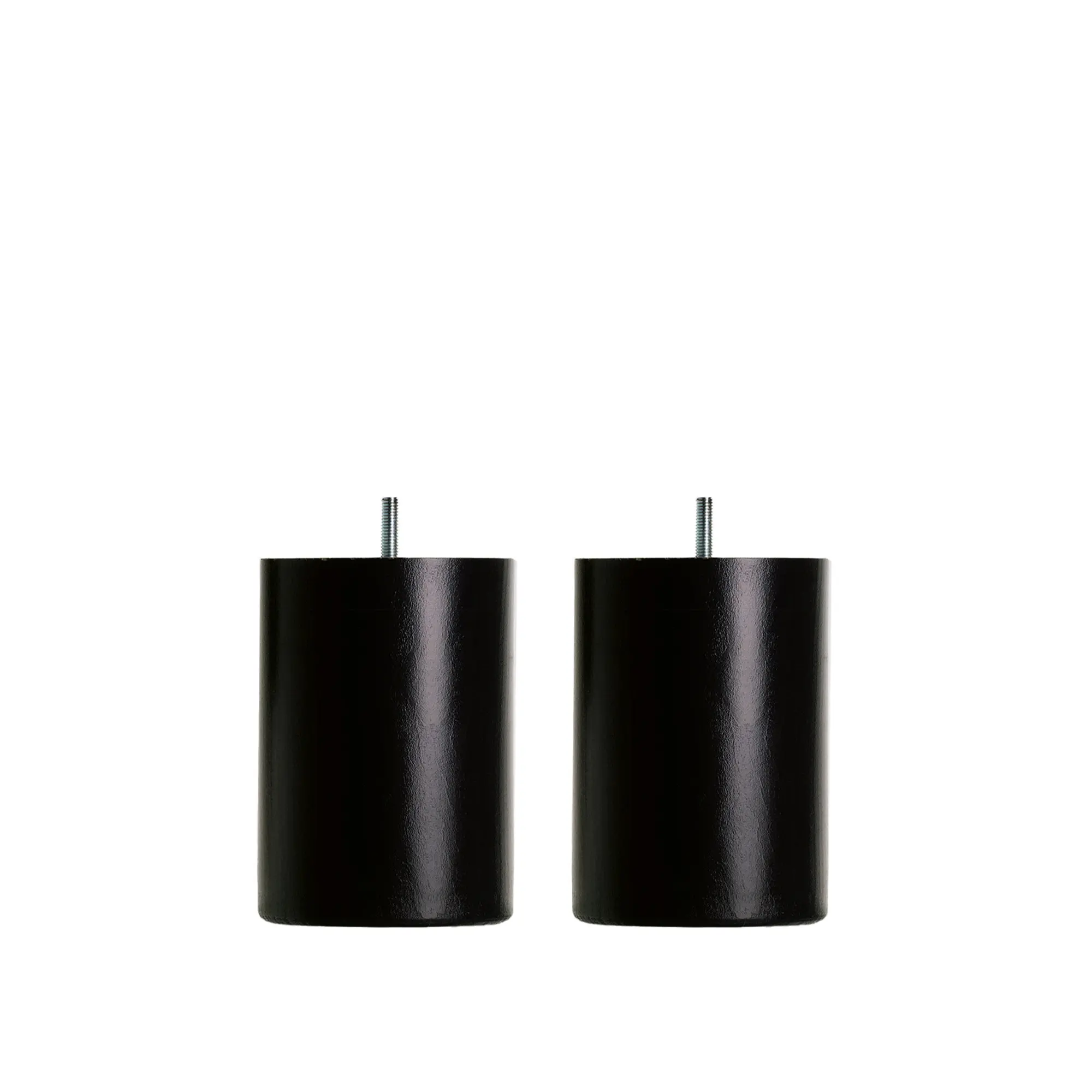 DUX Inspiration sängben runda svart 2-pack