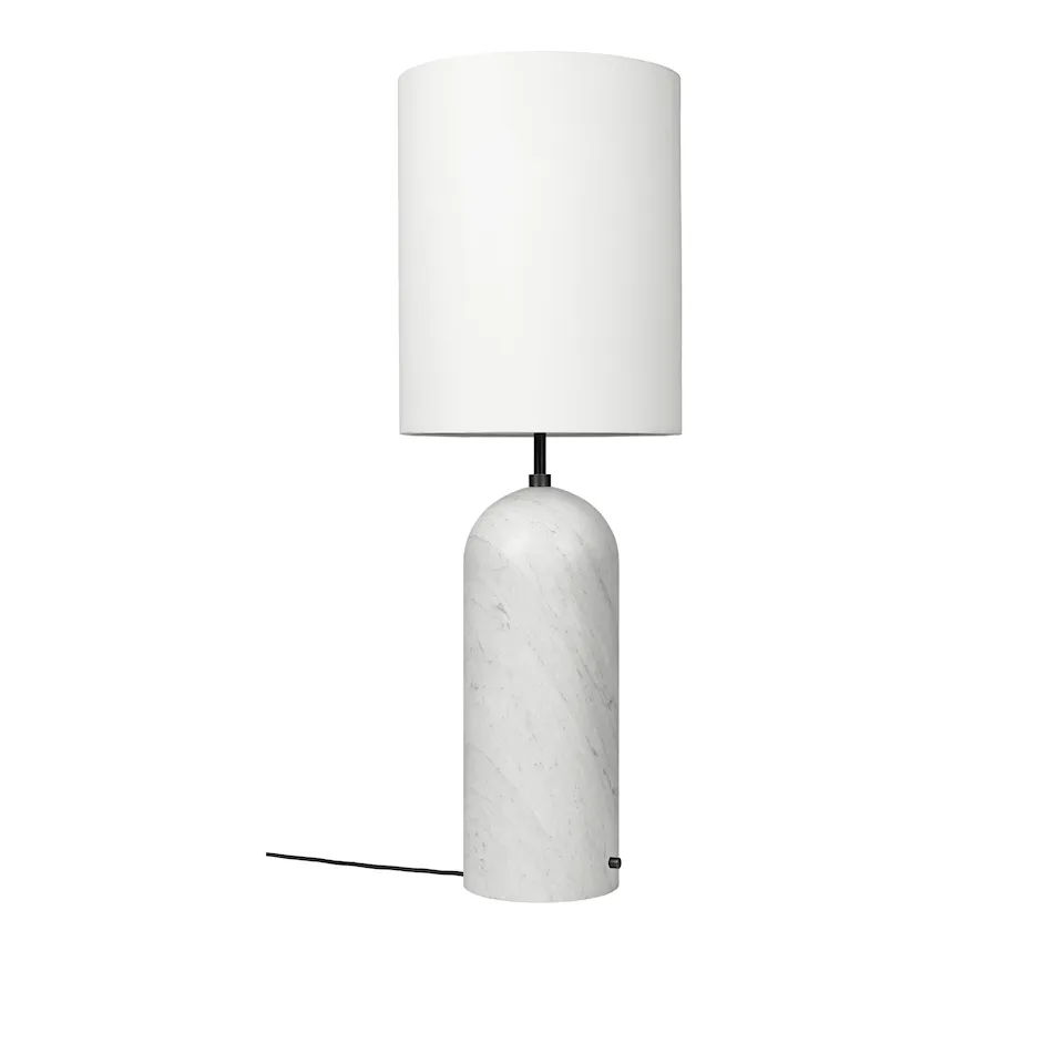 Gravity gulvlampe XL High hvit marmor