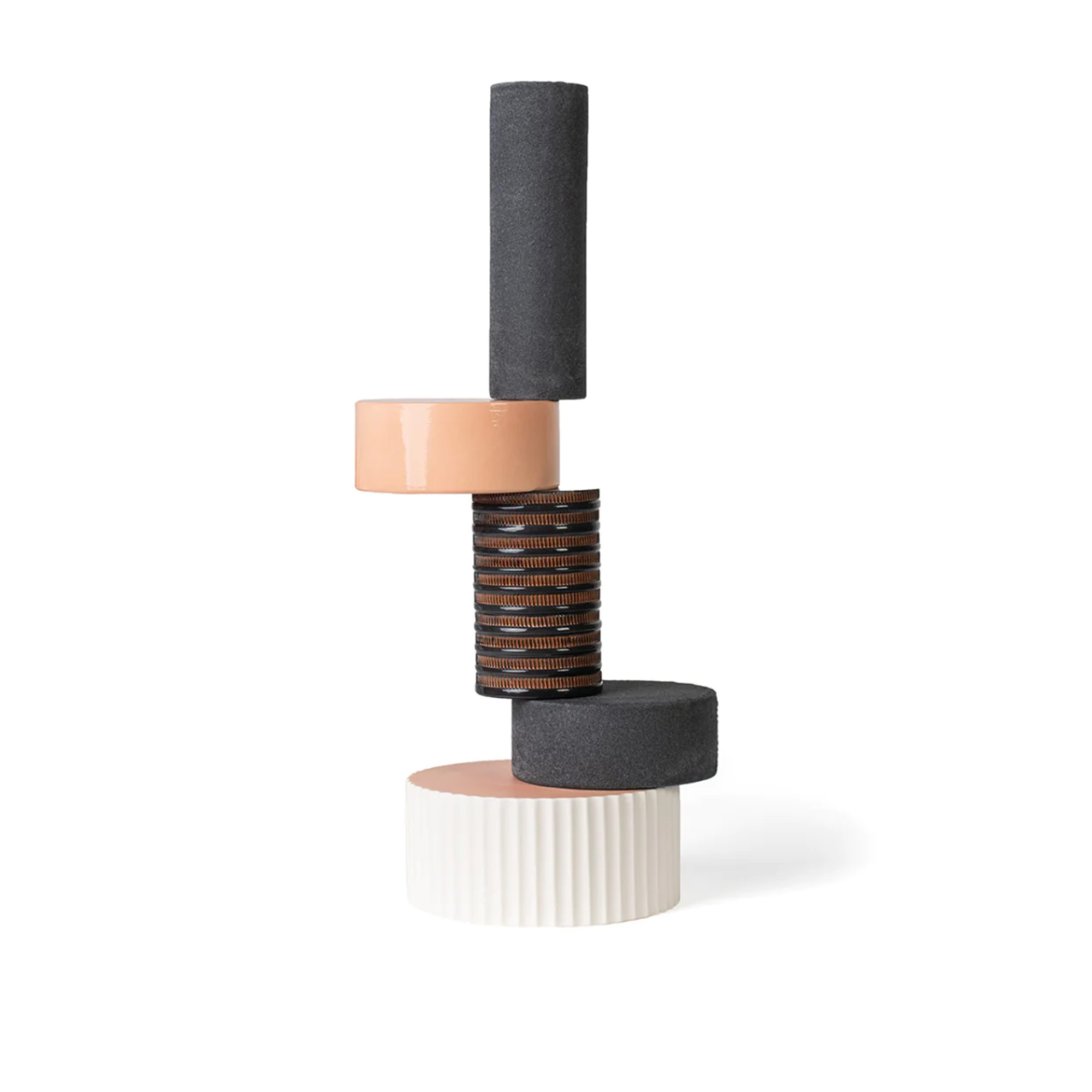 Bitossi Ceramiche - Black  Terracotta Vase - Krukor & vaser - Quincoces-Dragò - Flerfärgad