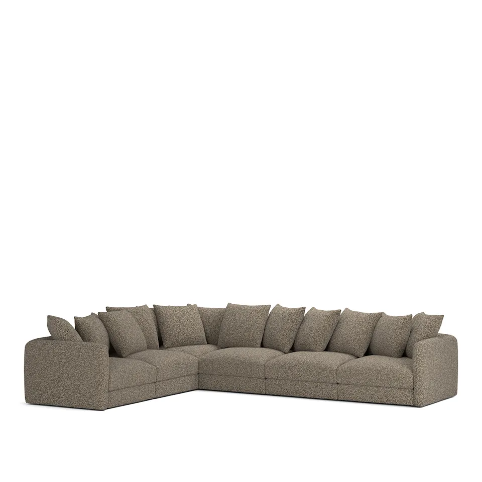 Pavarotti 6-Seater Corner, Removable Cover, Cushion Variant 01, Vellus 02