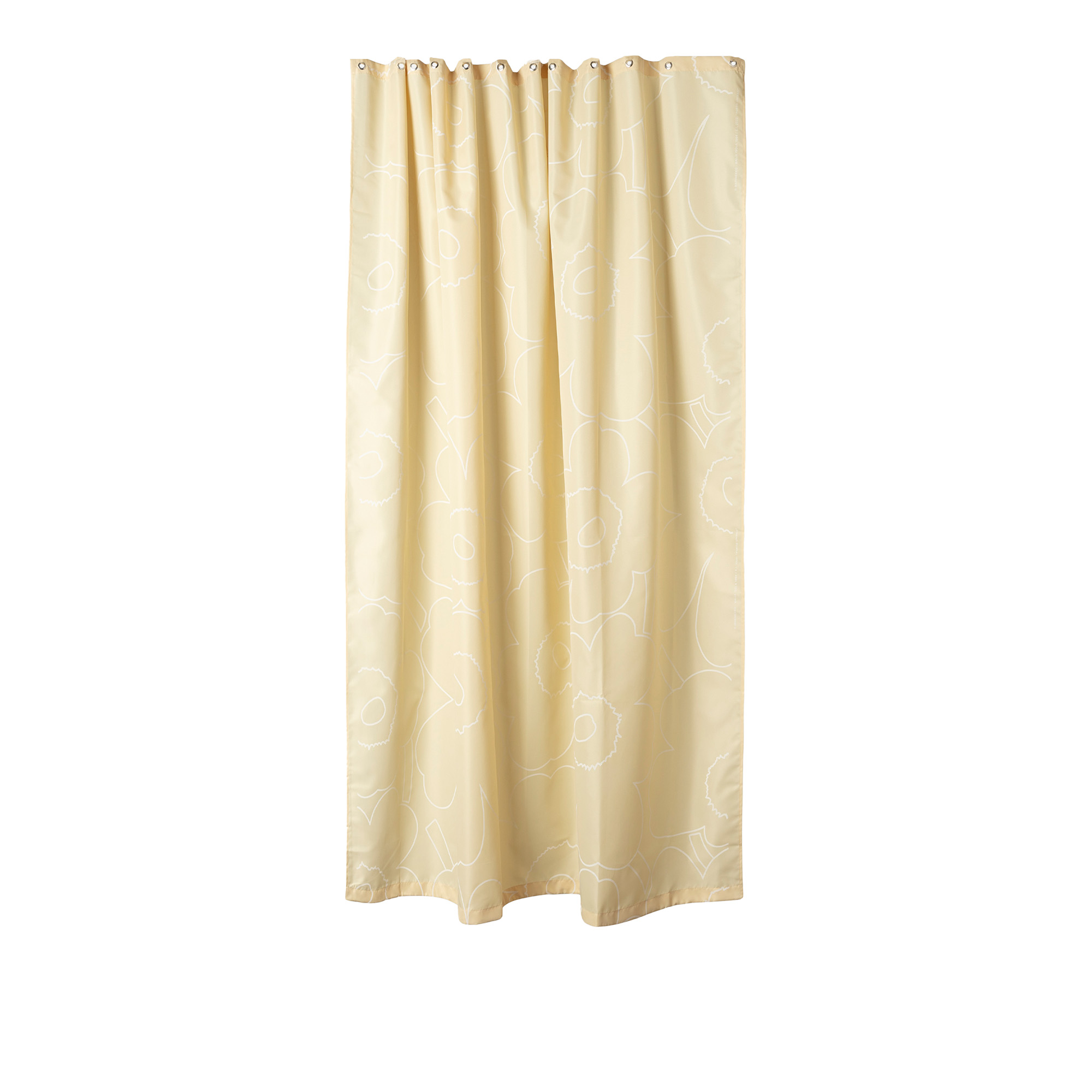 Marimekko - Piirto Unikko Shower Curtain - Maija Isola - Beige | Textilier - Badrumstextilier | Möbelexperten