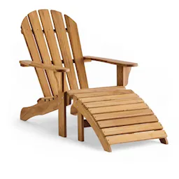 Midsummer Outdoor Lounge Chair & Footstool