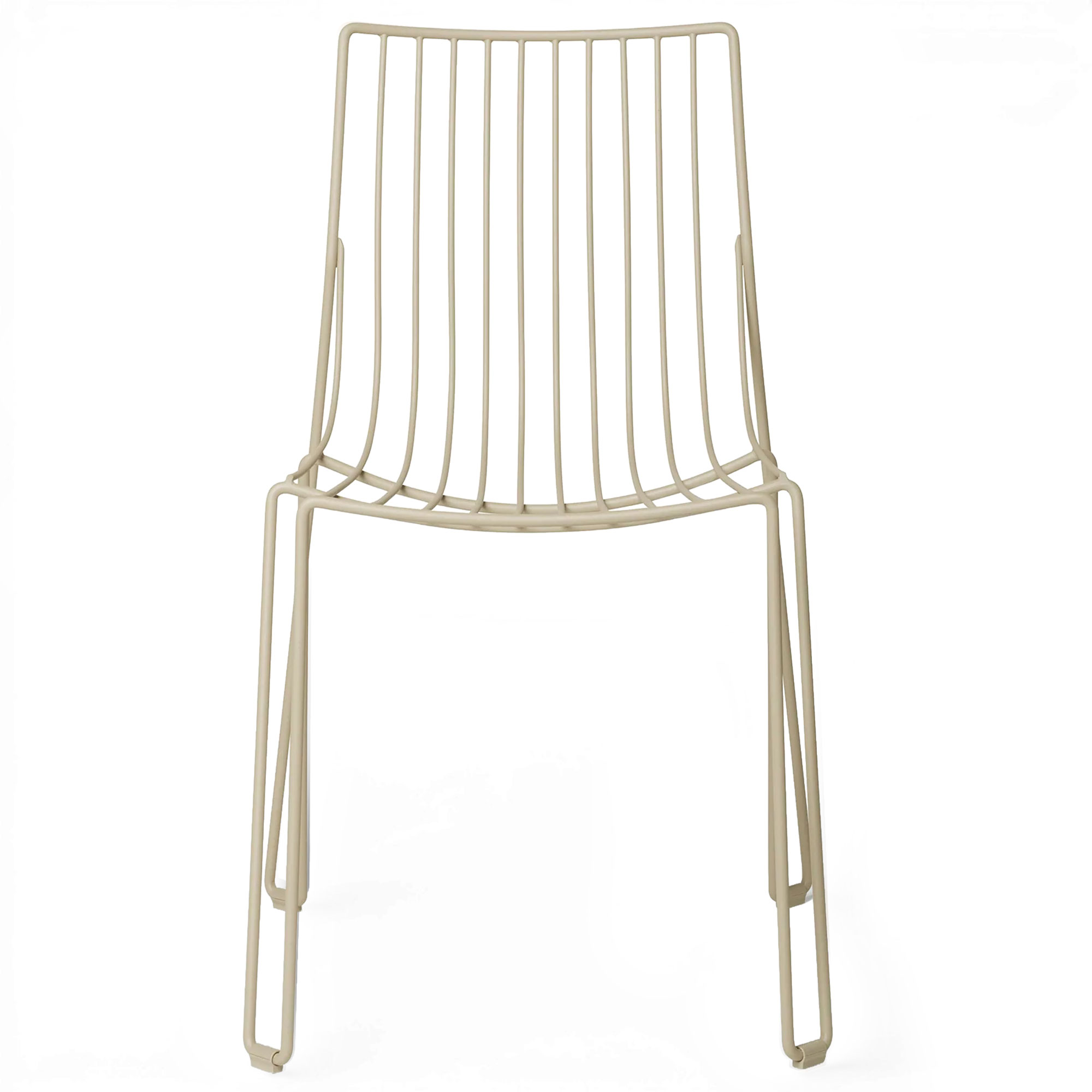 Massproductions - Tio Chair, Ivory - Matstolar utomhus - Chris Martin - Beige - Metall