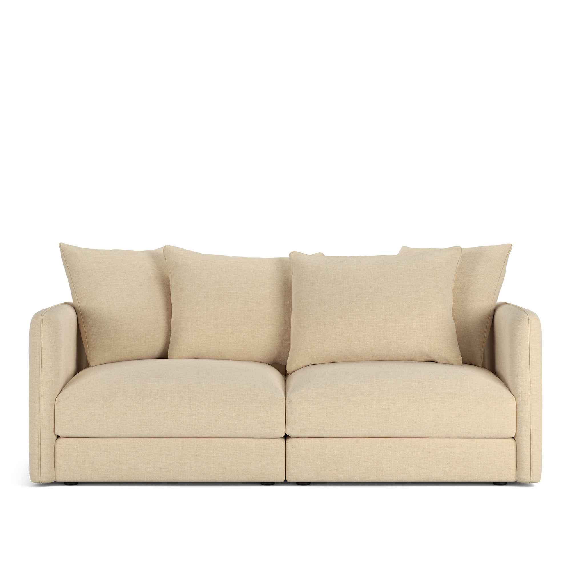 NOGA - Pavarotti 2-Seater, Removable Cover, Cushion Variant 01, Sienna 101 - Soffor - Beige
