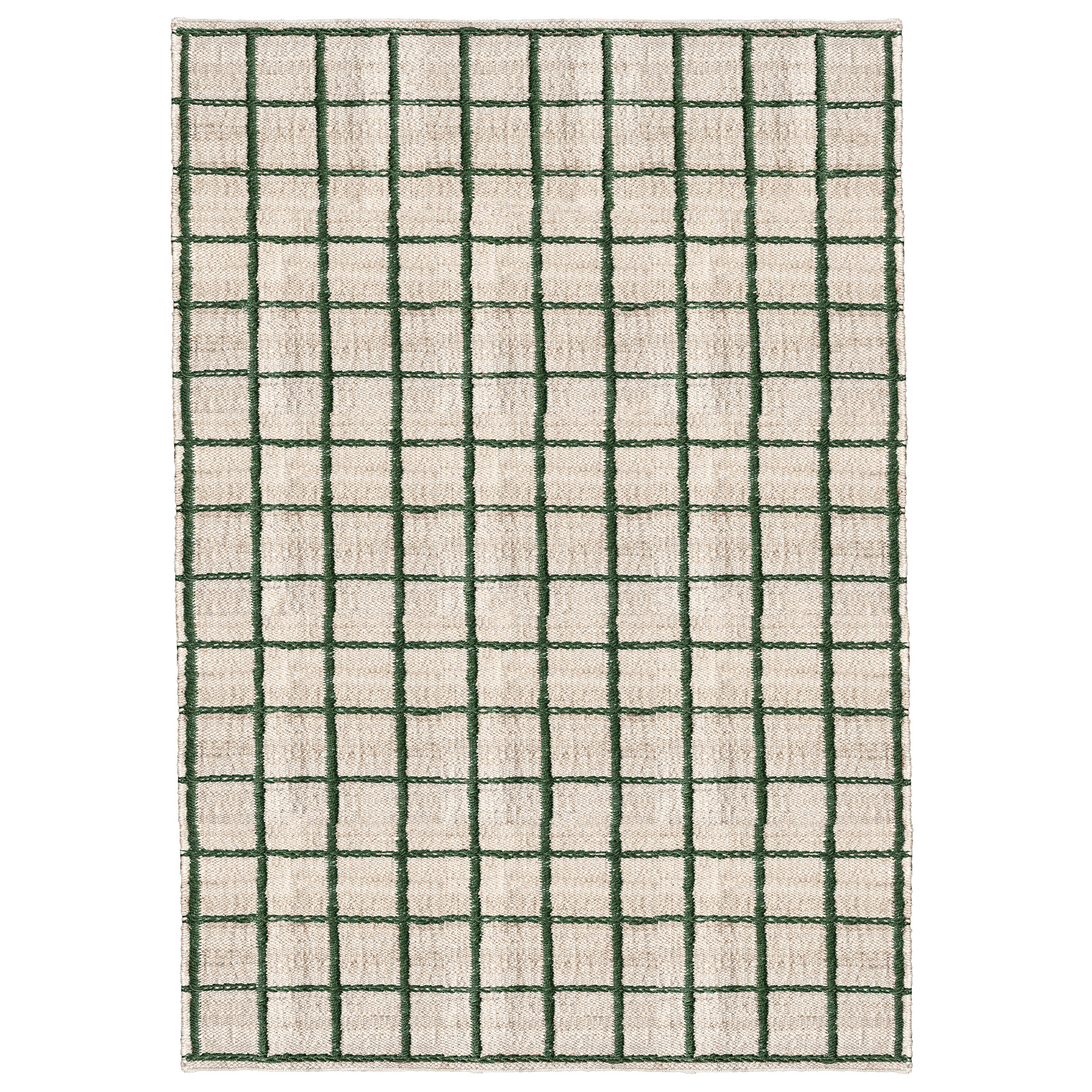 Layered - Strata Braided Jute Green 200 x 300 - Jute- och sisalmattor