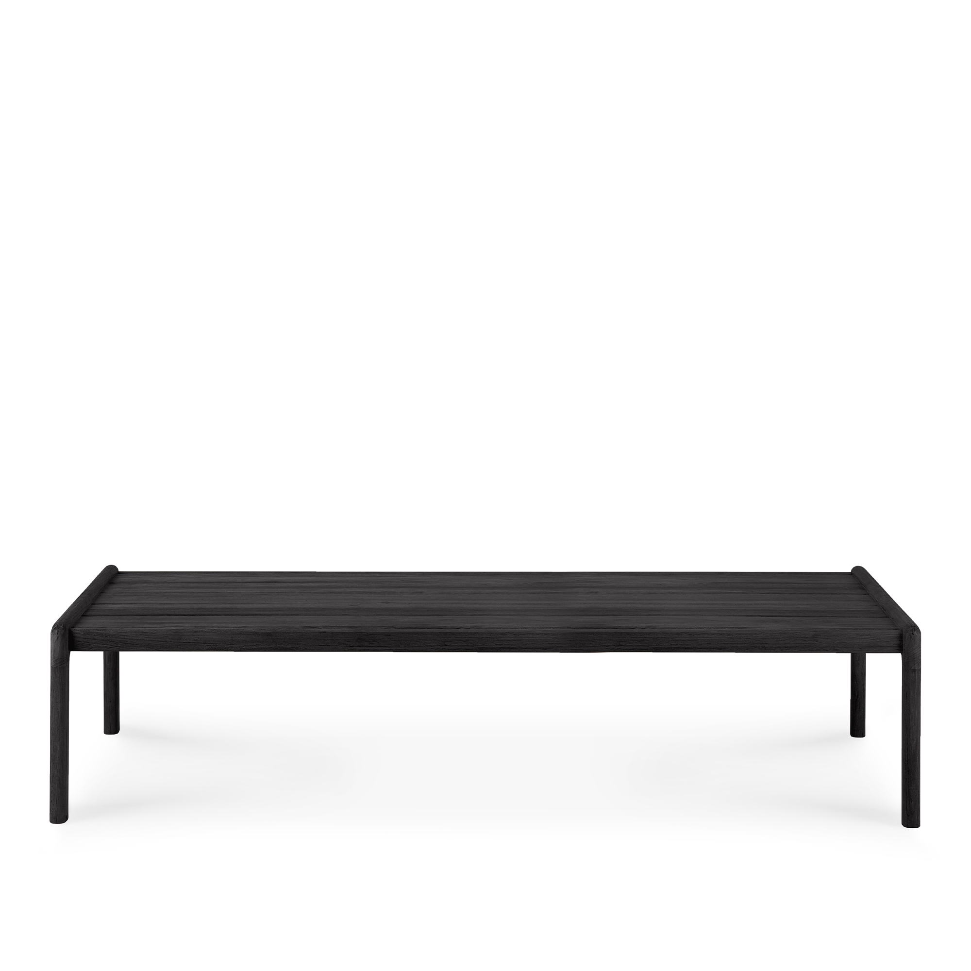 Ethnicraft - Jack Outdoor Coffee Table 150x65 - Teak Black - Soffbord utomhus - Jacques Deneef - Svart - Tr&auml;