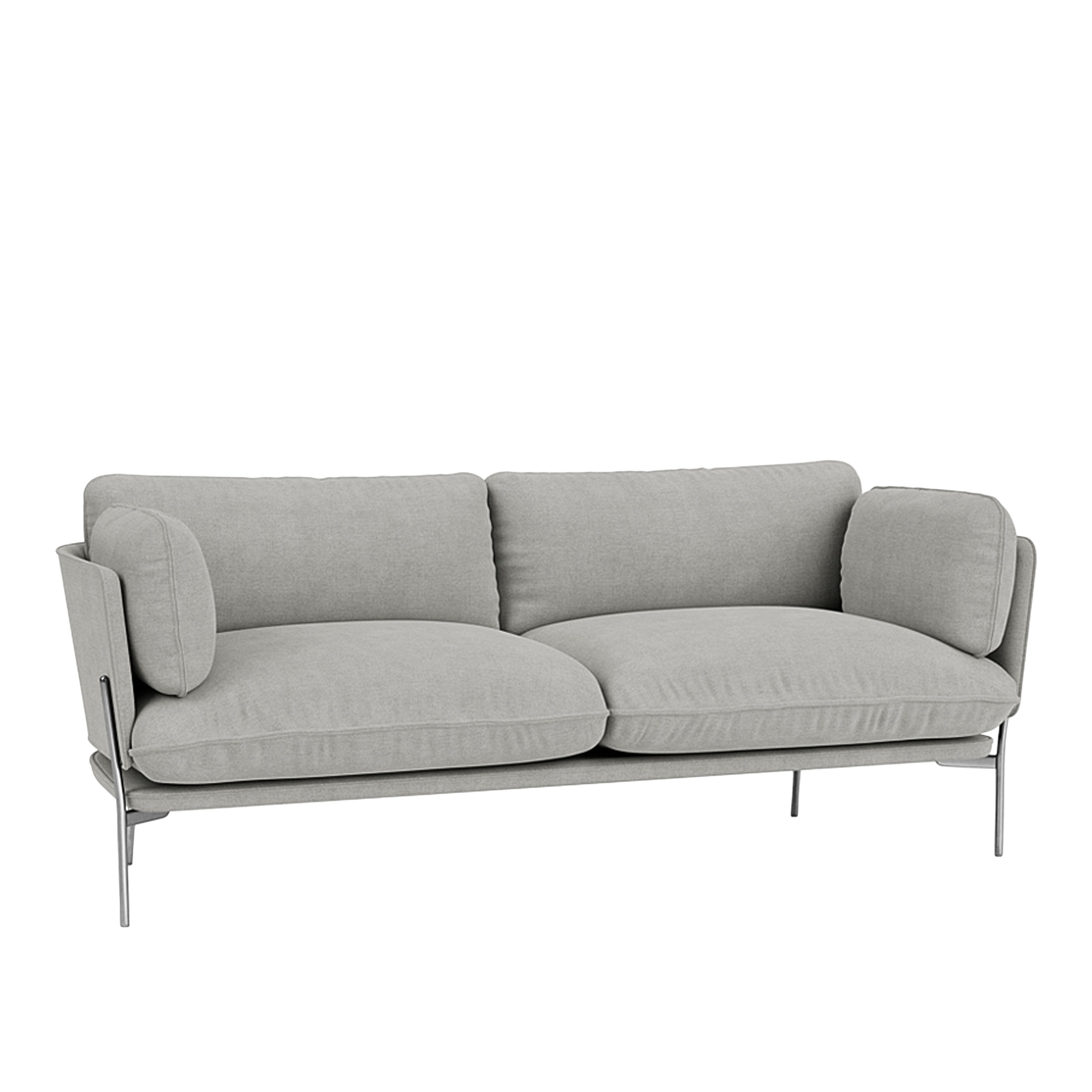 &Tradition - Cloud LN3.2 - Chrome - Fabric cat.2 - Fiord 151 - Soffor - Luca Nichetto