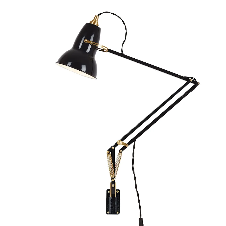 Original 1227 Brass Lamp With Wall Bracket