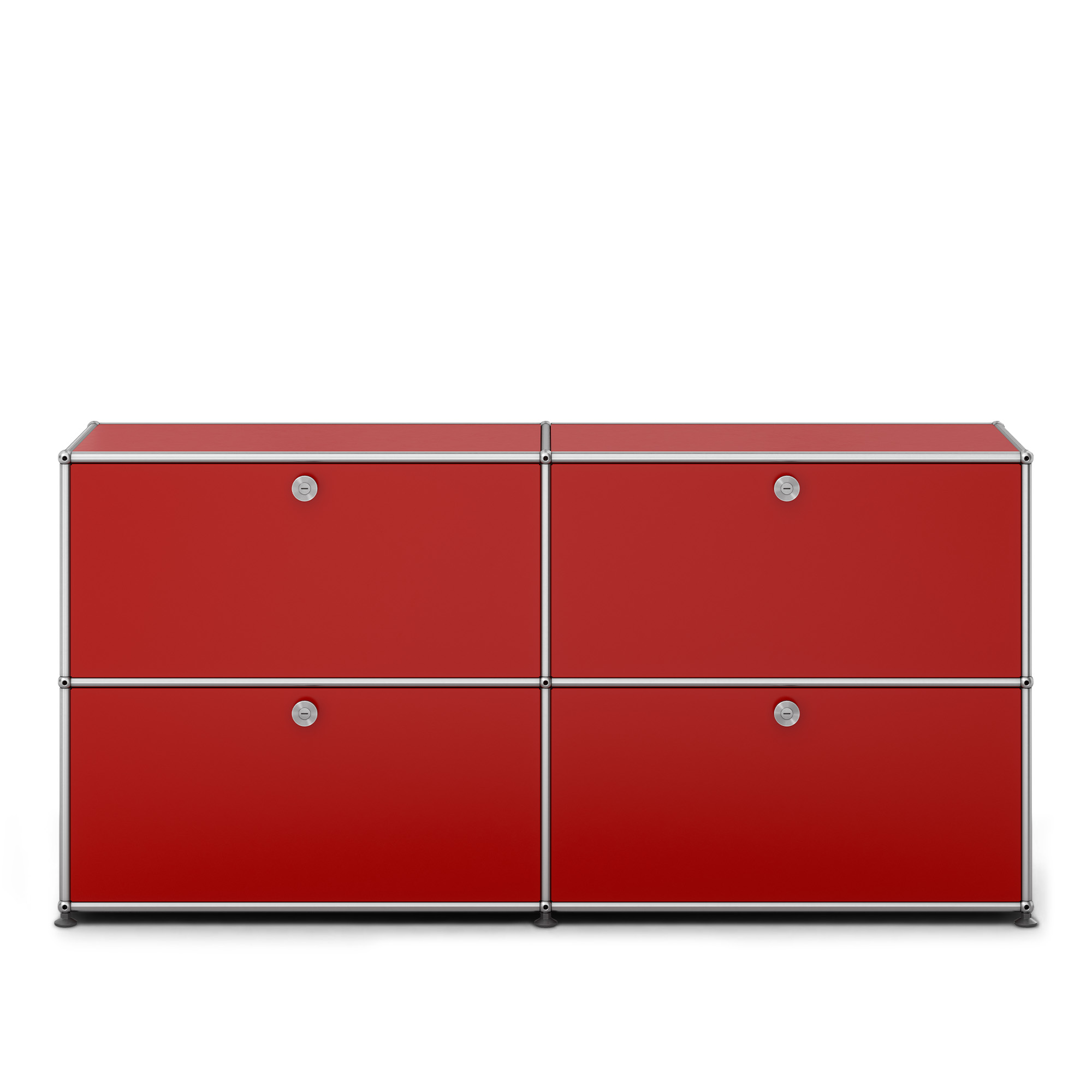 USM - USM Haller Sideboard E2 USM Ruby Red - Sk&auml;nkar och sideboards - Fritz Haller & Paul Sch&auml;rer - R&ouml;d - Metall