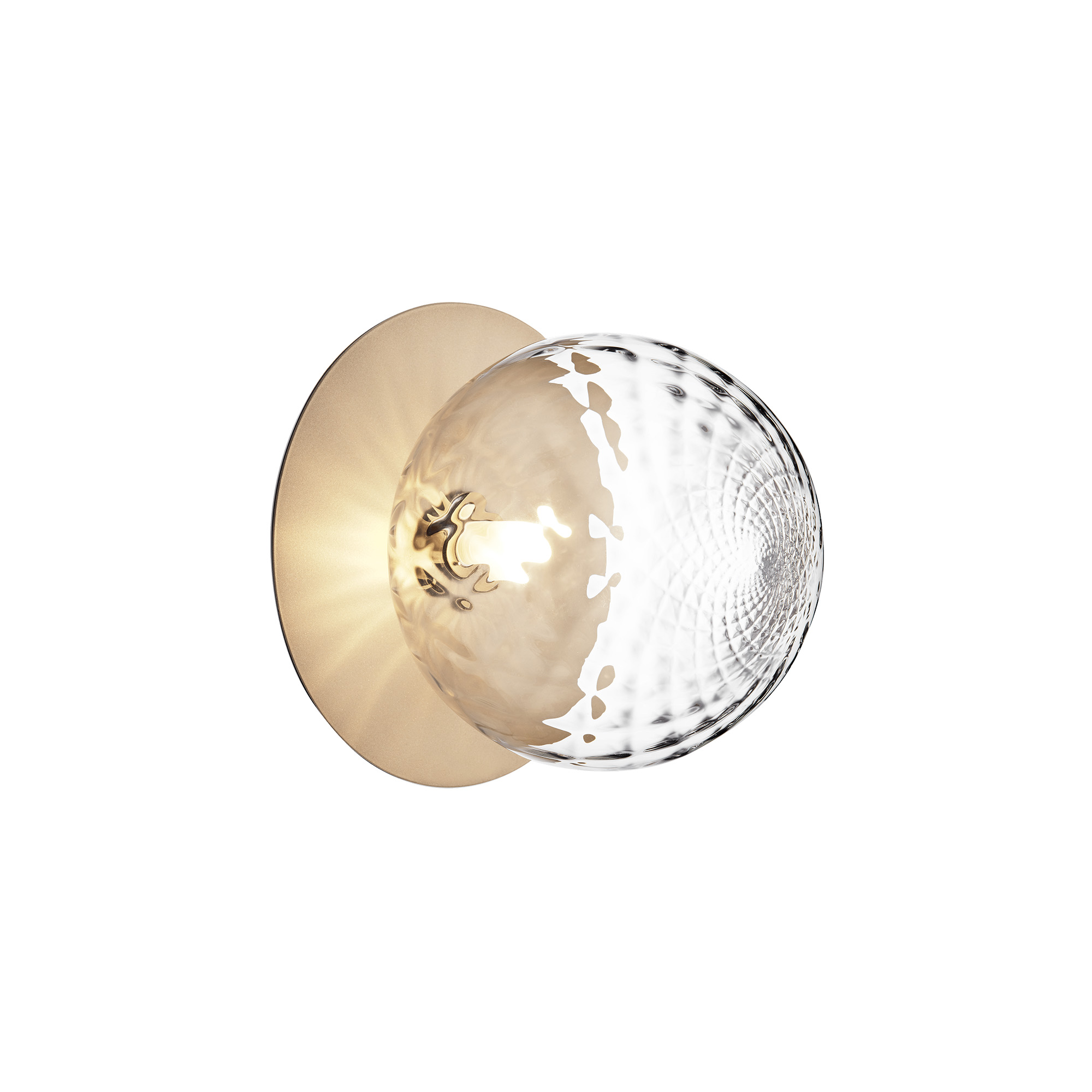 Nuura - Liila 1 wall lamp large gold optic - Vägglampor - Sofie Refer - Guld - Glas/Metall