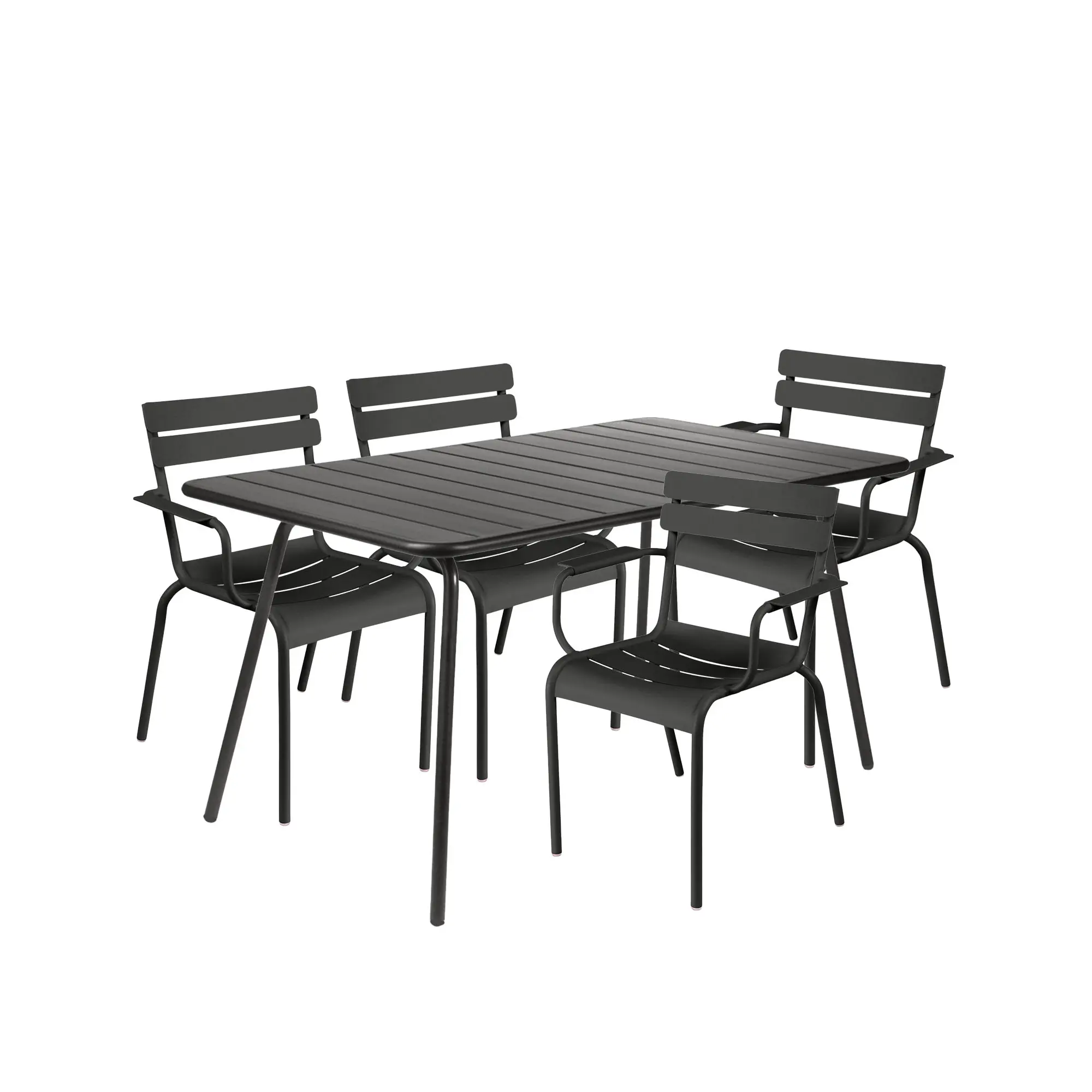 Luxembourg matgrupp bord & 4 karmstolar