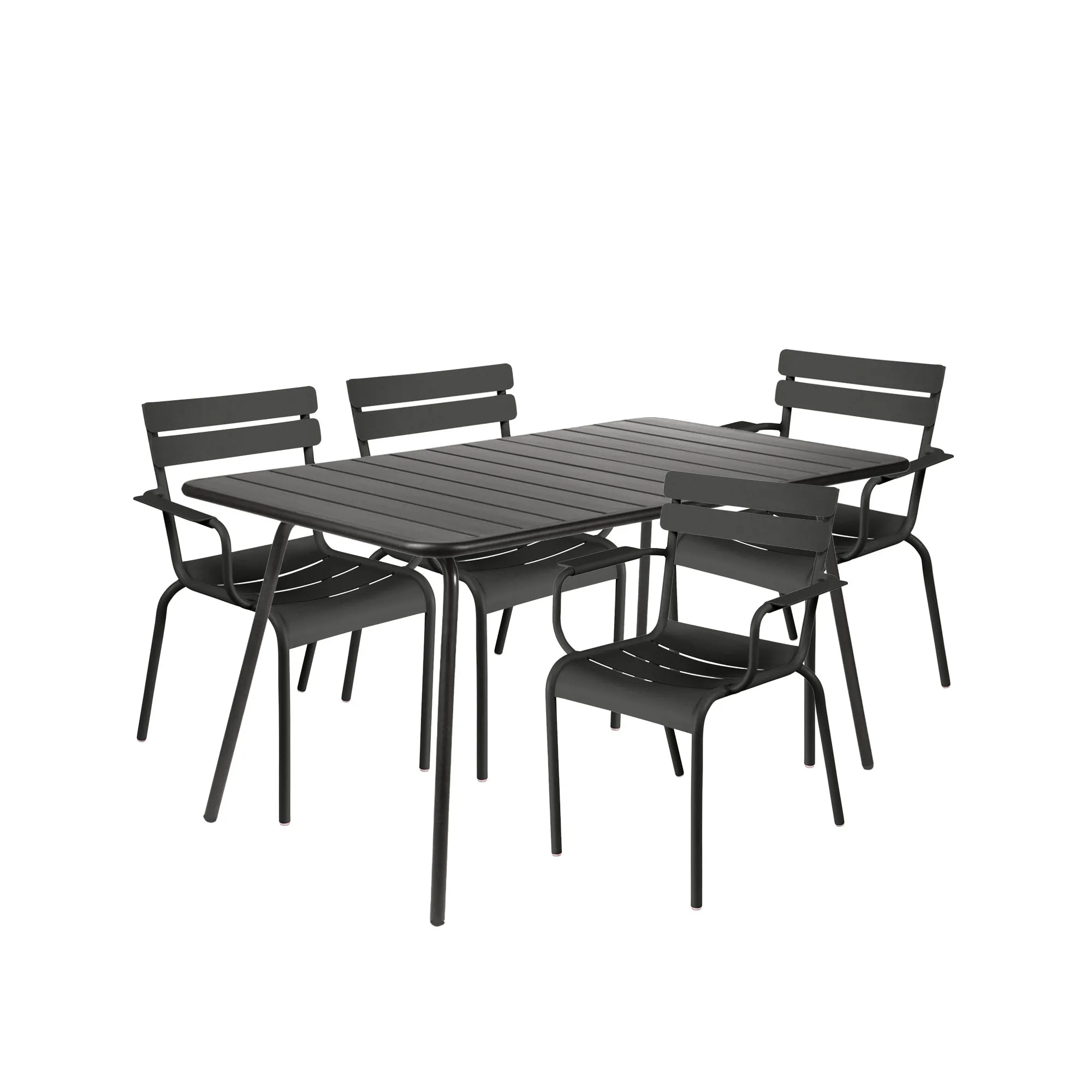 Luxembourg matgrupp bord & 4 karmstolar