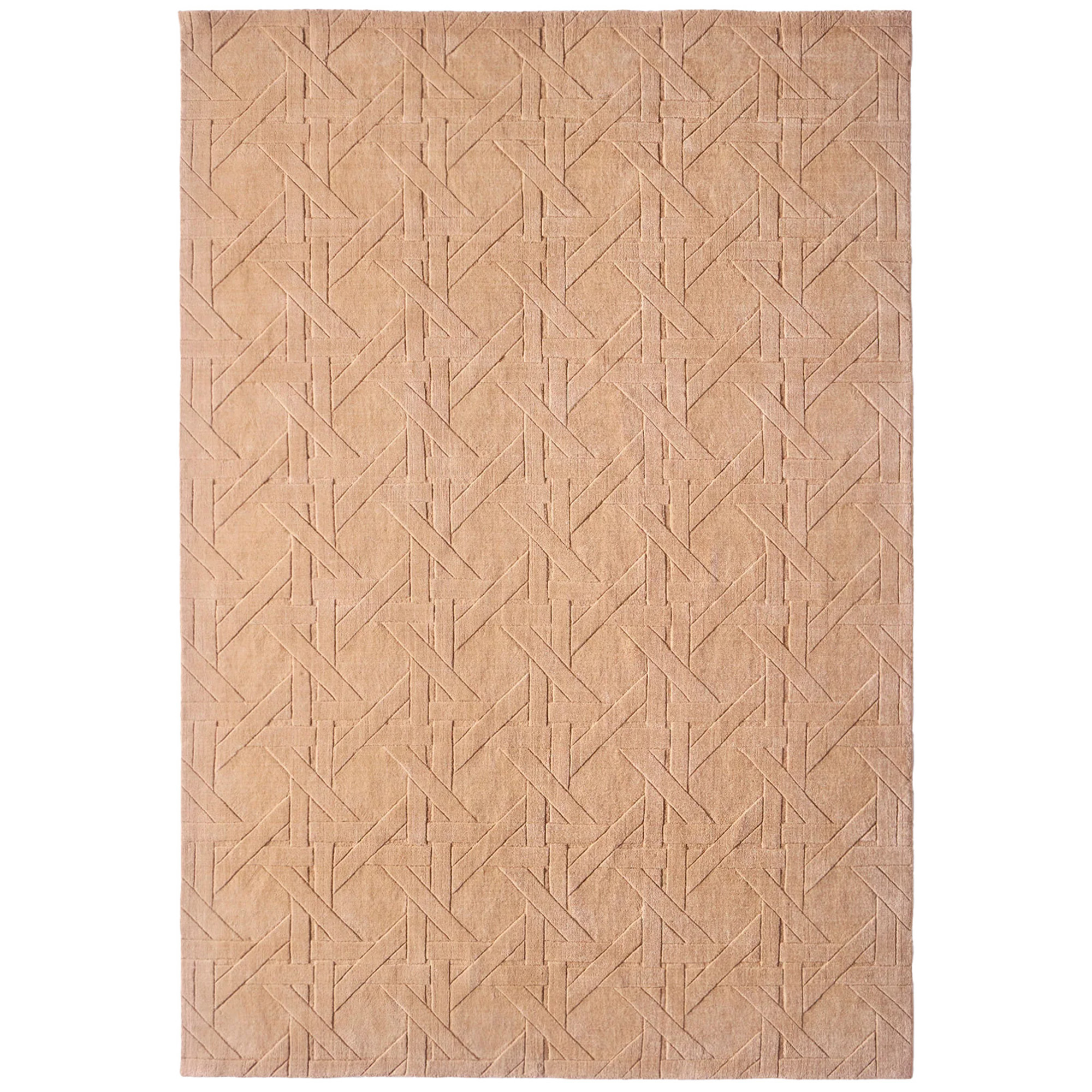 dusty deco - manuela matta varm vanilj 250x350cm - ullmattor - edin & lina kjellvertz - vit