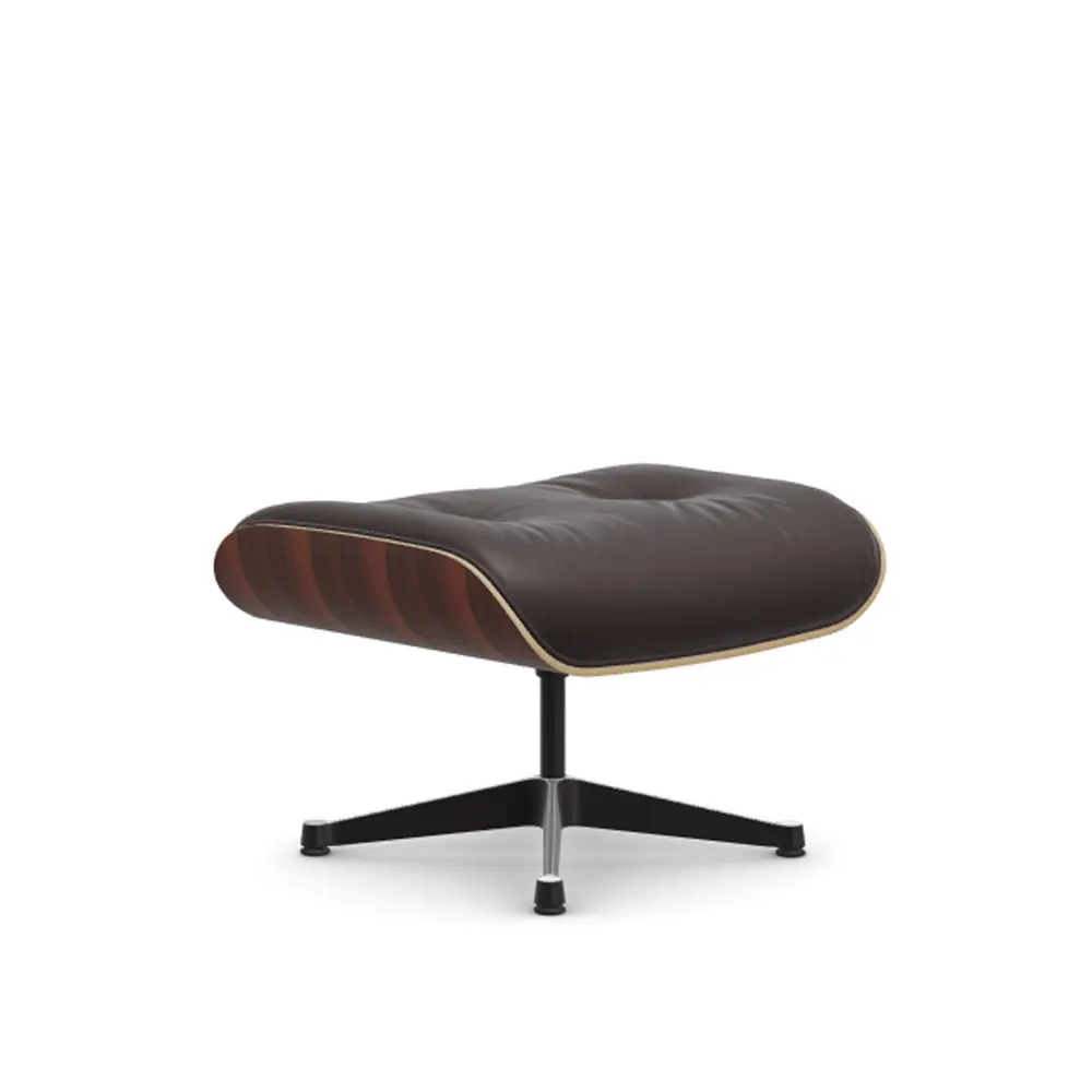 Lounge fotpall Santos Palisander Polished/Black