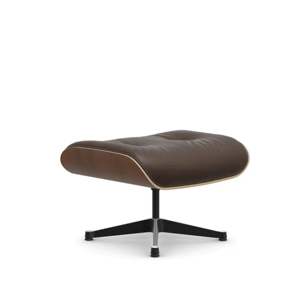 Lounge fotpall Black Pigmented Walnut Polished/Black