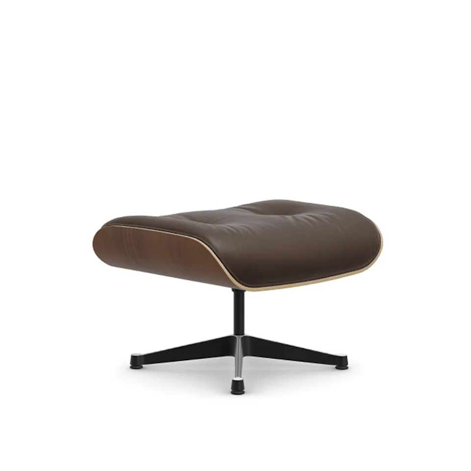 Lounge fotpall Black Pigmented Walnut Polished/Black