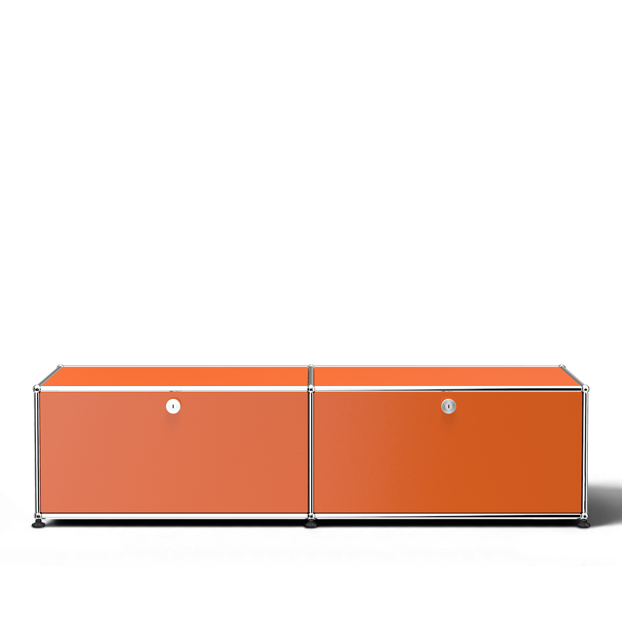 USM - USM Haller 3 Media Unit Pure Orange - TV-b&auml;nkar - Fritz Haller & Paul Sch&auml;rer - Orange - Metall