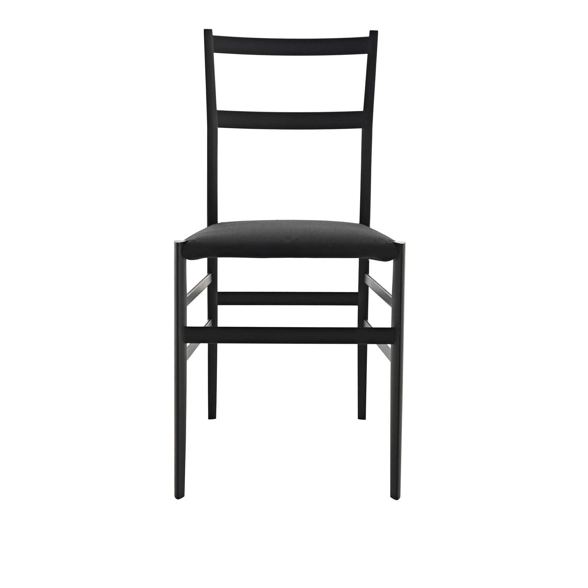 Cassina - 699 Superleggera, Svartbetsad ask, Tyg: Kat. E Savana - 13E399 - Matstolar - Gio Ponti - Svart - Trä