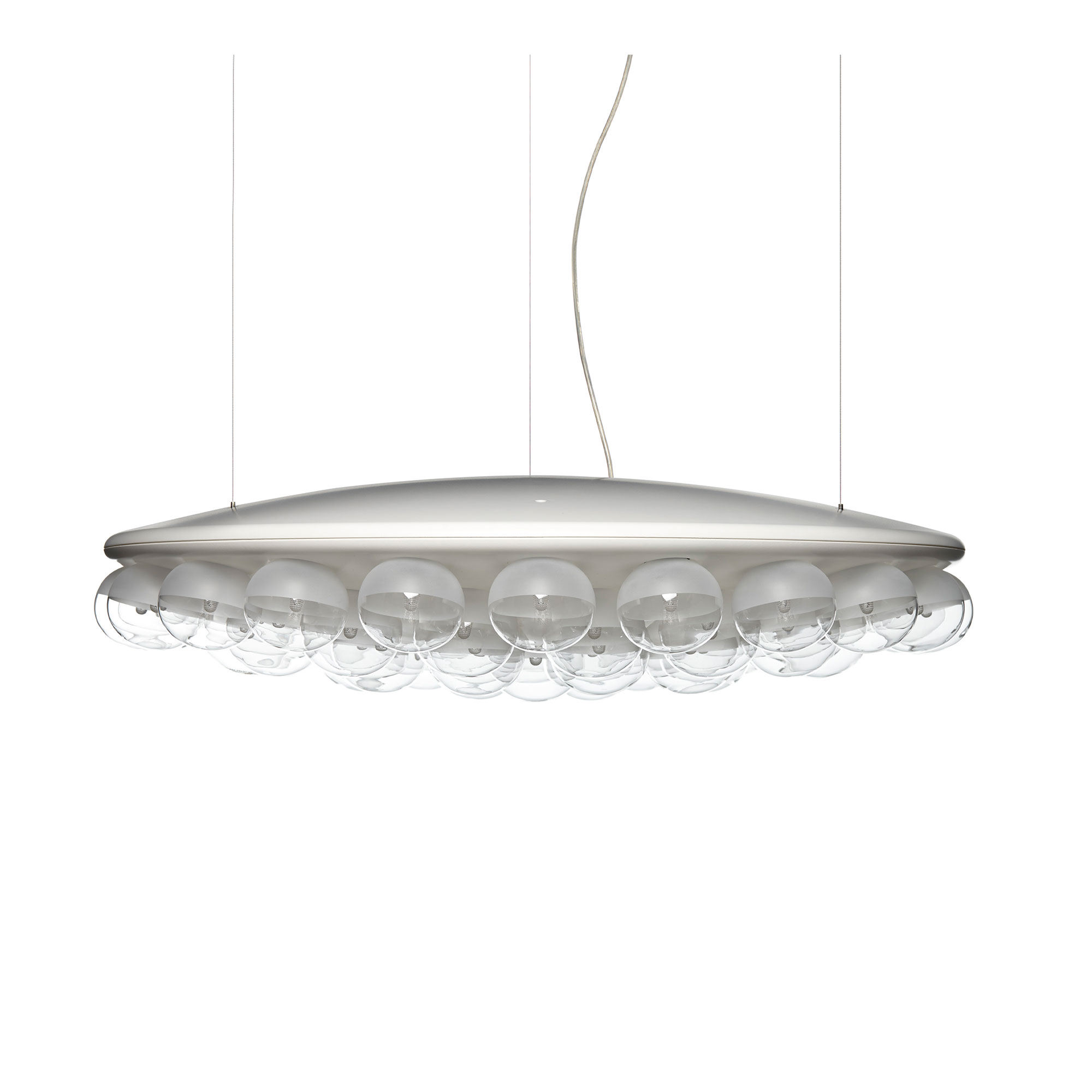 Moooi - Prop Light Round - Pendellampa, Single, 2000K - Takkronor - Bertjan Pot - Vit