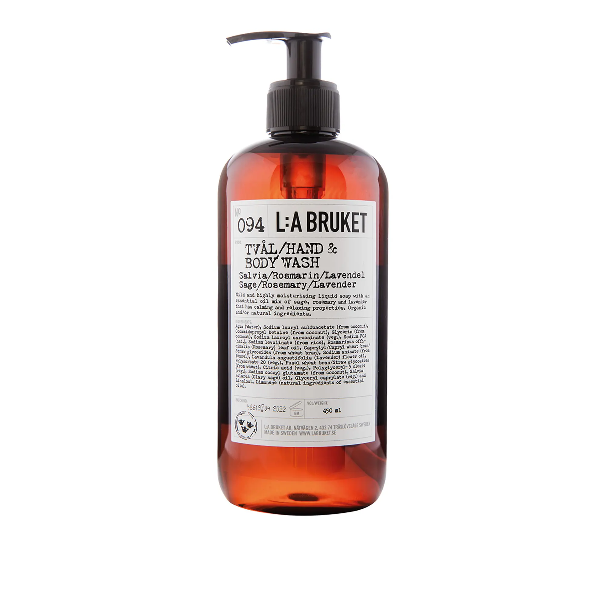 094 Sage/Rosemary/Lavender hand- & kroppstvål 450 ml