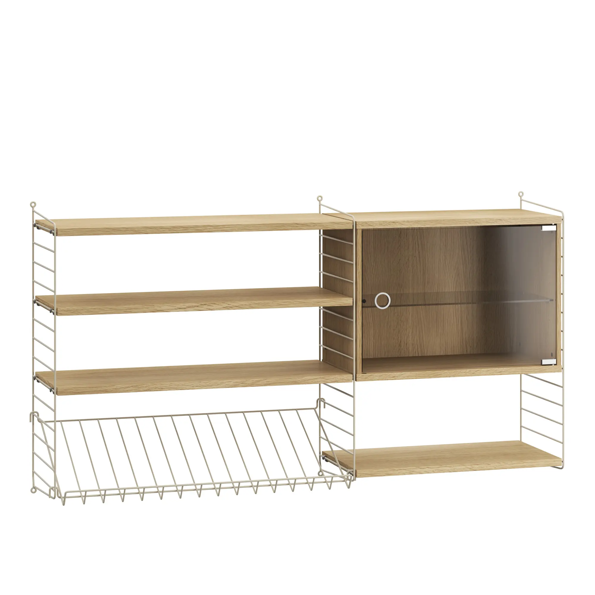 Vardagsrum Hyllsystem S Ek / Beige
