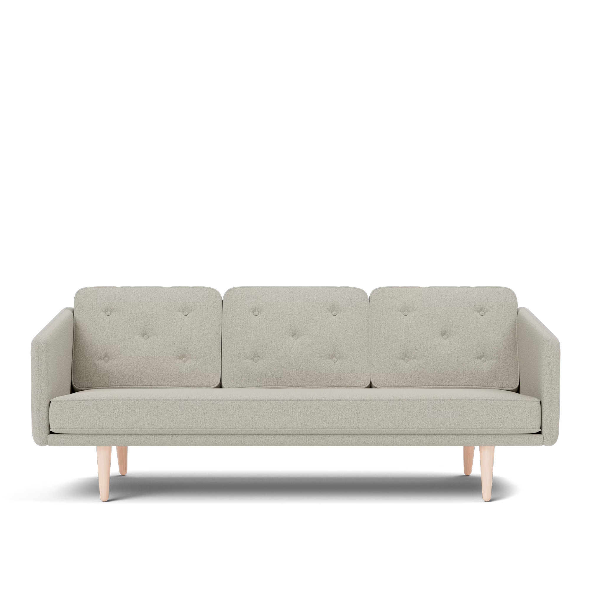 Fredericia Furniture - No. 1 Sofa - 3 seater - 206 cm - Bardal 220 - Oak soap treated - Soffor - Børge Mogensen