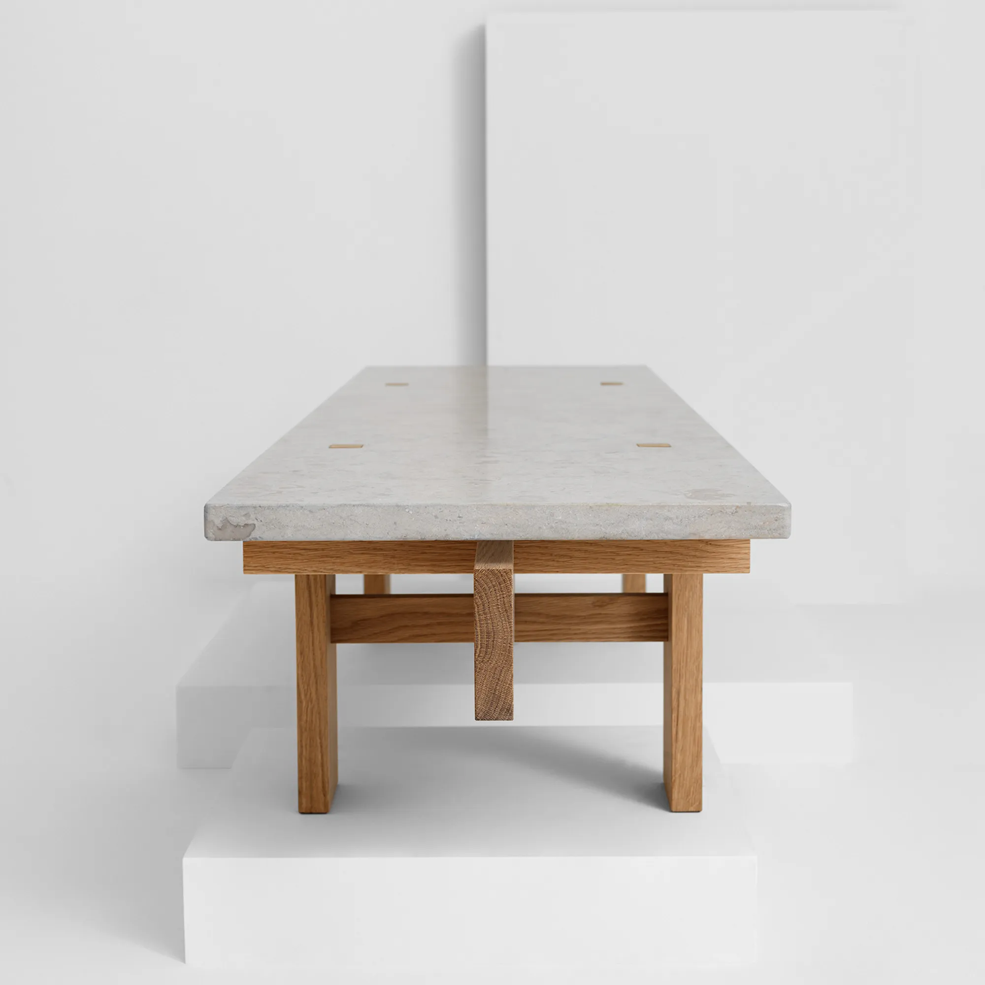 Soffbord V.Lf.02 160 cm - Ek/Kalksten