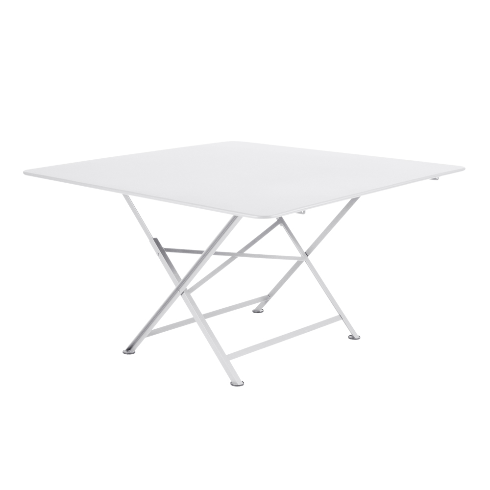 Fermob - Cargo Table 128x128 cm Cotton White 01 - Matbord utomhus - Studio Fermob - Vit - Metall