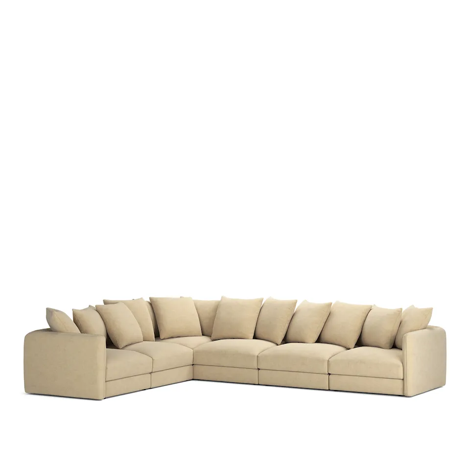 Pavarotti 6-Seater Corner, Removable Cover, Cushion Variant 01, Sienna Tonal 10
