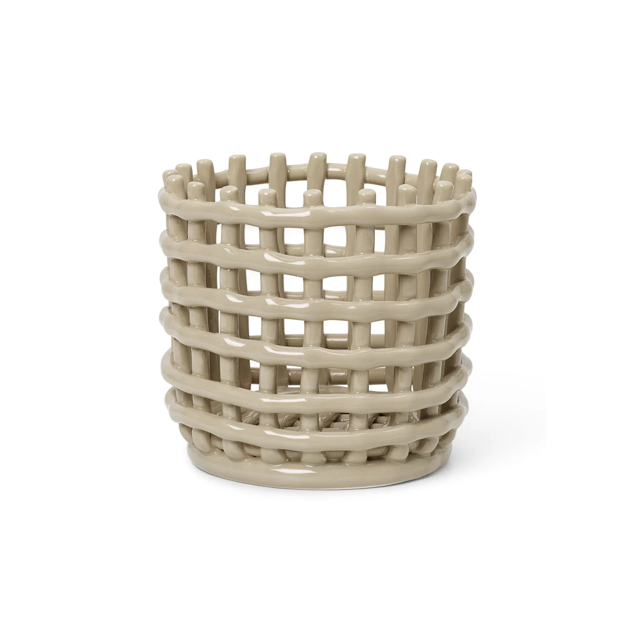 Ceramic Basket Cashmere