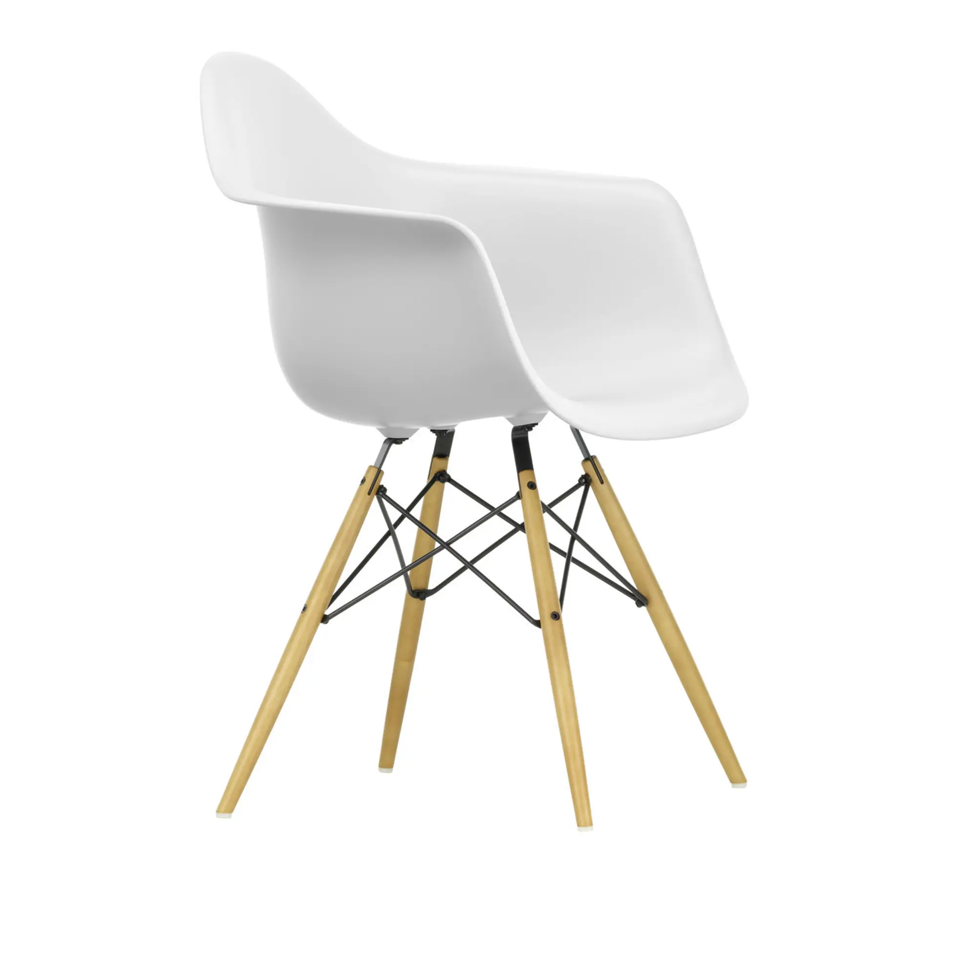 Eames RE Plastic Armchair DAW spisestuestol Golden Maple