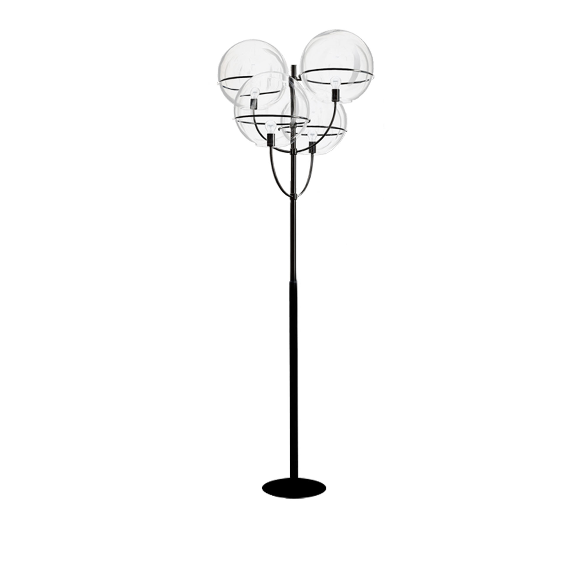 Oluce - Lyndon Outside 350 Multiple, Medium, Black, Exkl. 4x E27 Max 100W - Golvlampor utomhus - designer_vico_magistretti - Svart