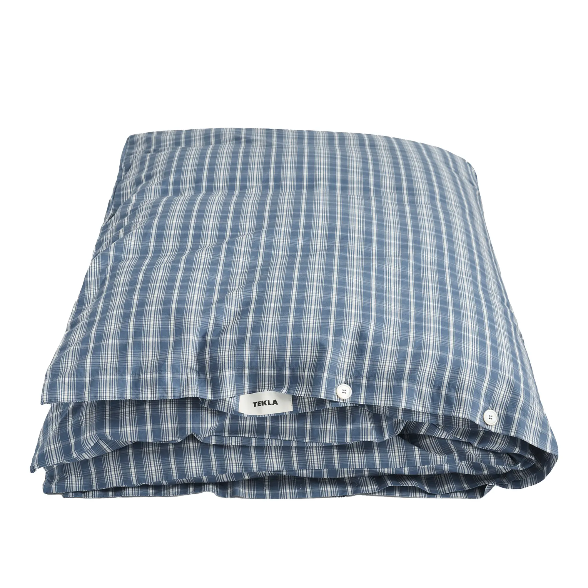 Percale Single Duvet Cover, 150X210, Douglas Checks