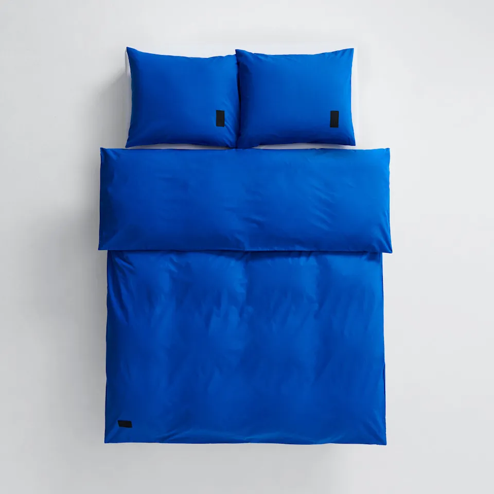 Pure Duvet Cover Poplin Italian Blue