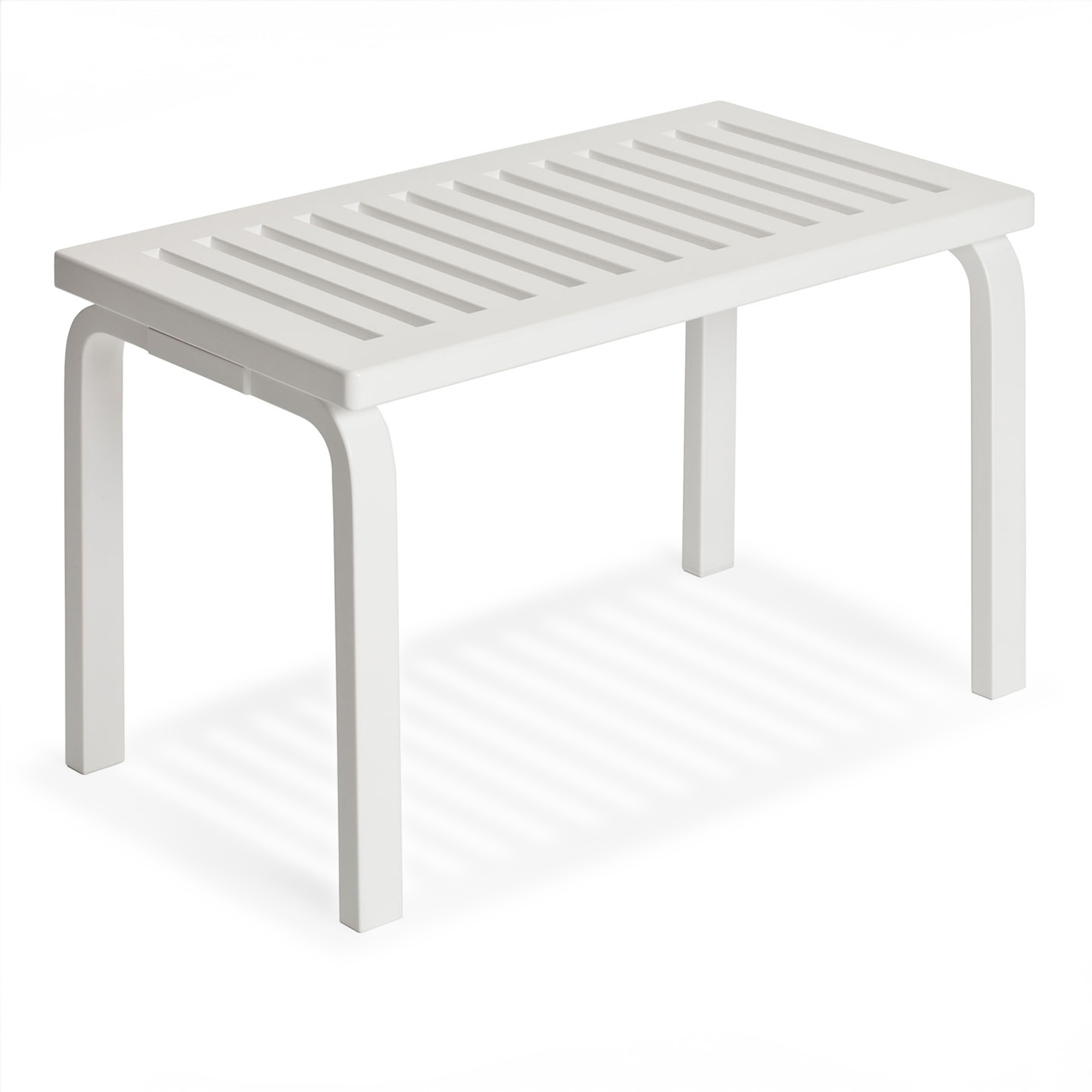 Artek - Bänk 153B, Vitlackad björk - TV-bänkar - Alvar Aalto - Vit - Trä | Möbler - Förvaring Och Hyllor - Tv-bänkar | Möbelexperten