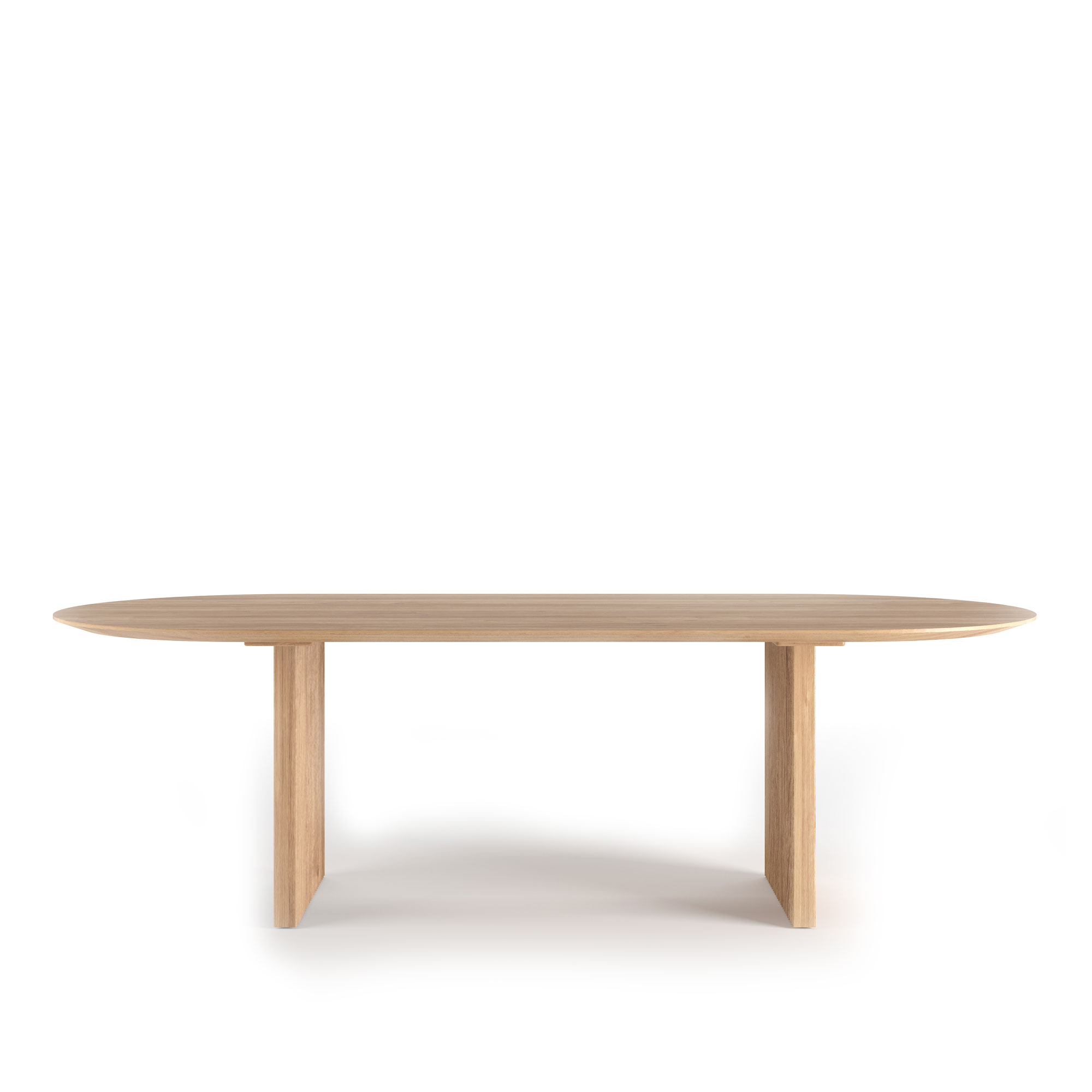 Dk3 - Ten Table Oval L200 x W95 x H72 cm  Max 2 extension leaves Oak - soap - Matbord - Christian Troels and Jacob Plejdrup - Beige - Tr&auml;