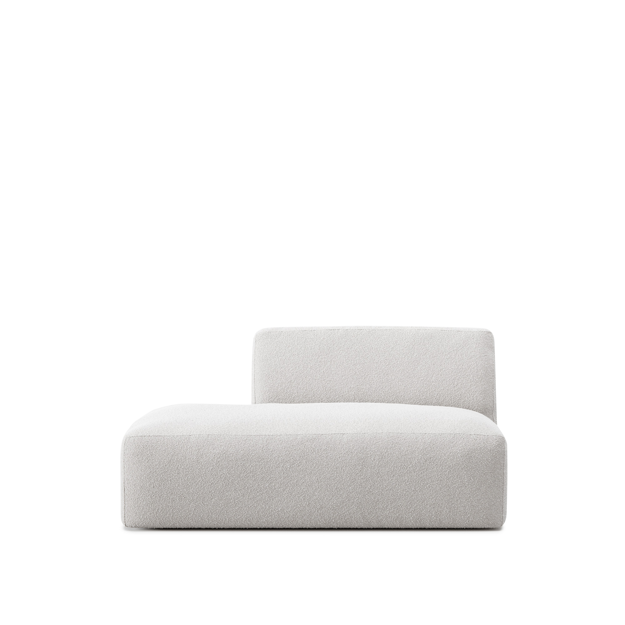 NO GA - Brick Left Open End Module - Ascot White 00 - NO GA Studio - Vit - Dun/Metall/Trä/Textilmaterial