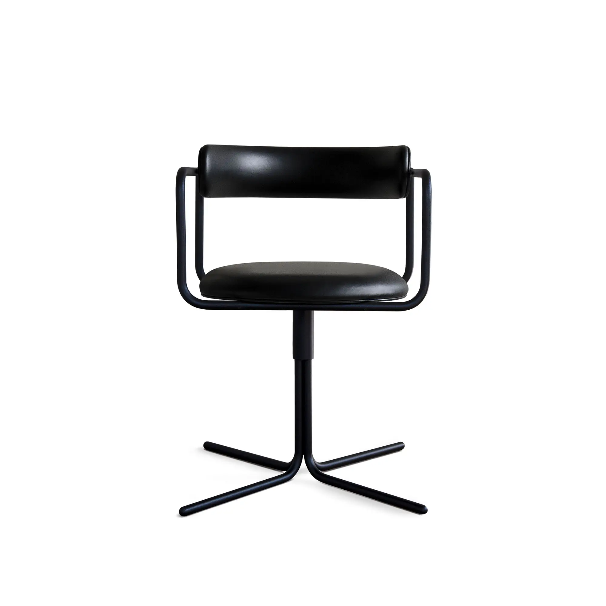 FF Chair Swivel Rounded Black Legs
