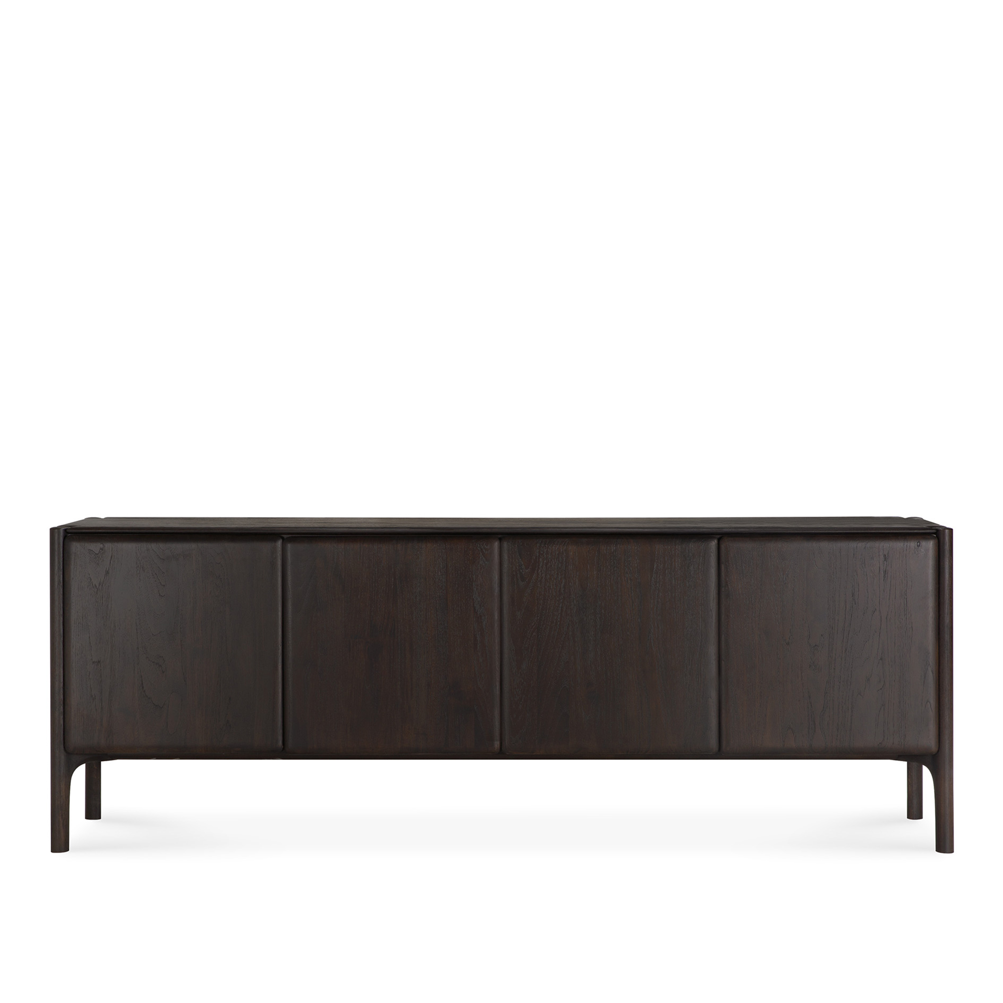 Ethnicraft - PI Sideboard - Varnished Teak - Dark Brown - 4 Doors 230/45/83 - Sk&auml;nkar och sideboards - Alain Van Havre - Brun - Tr&auml;