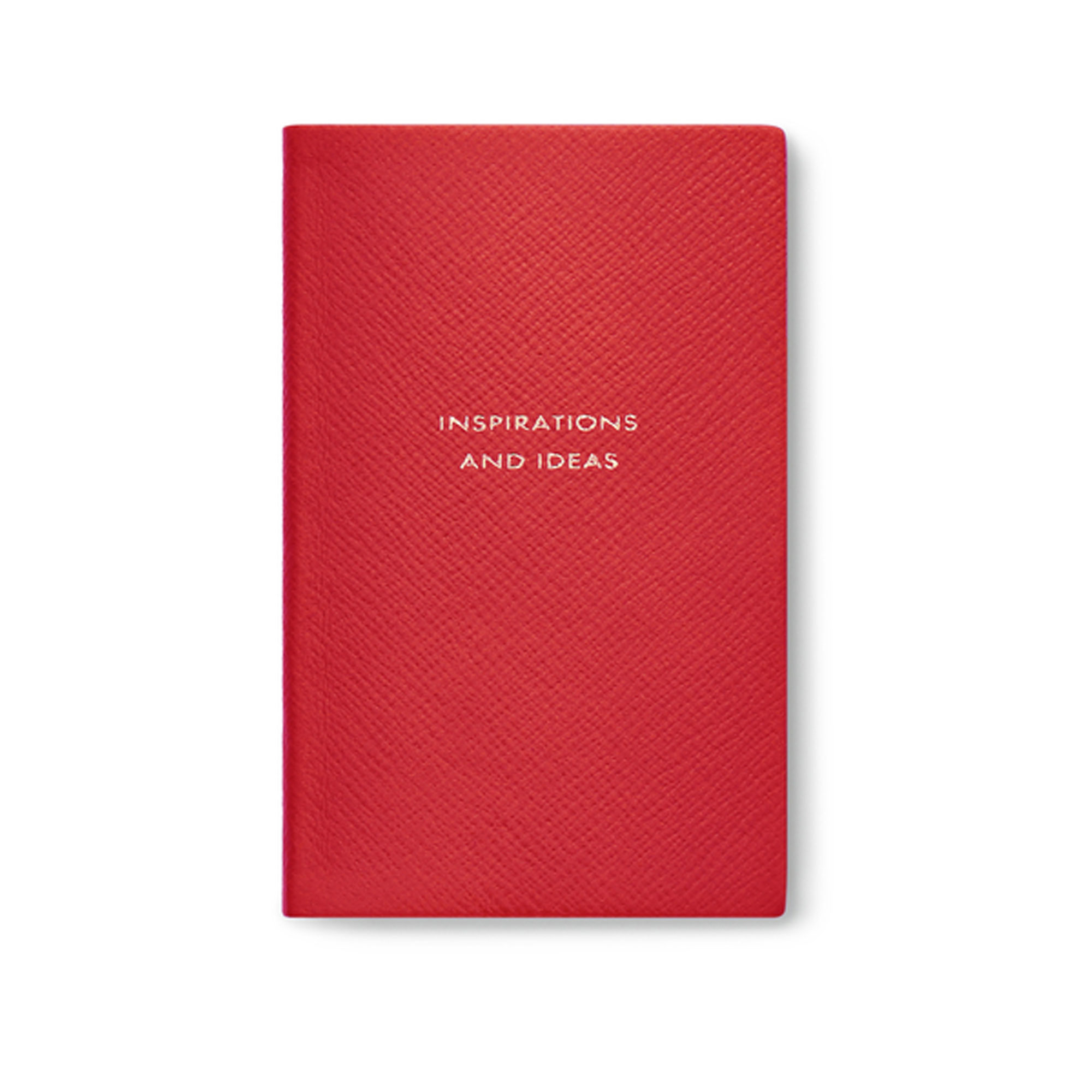 Smythson - Inspirations and Ideas Panama Notebook - Scarlet Red - Anteckningsböcker & kort - Röd