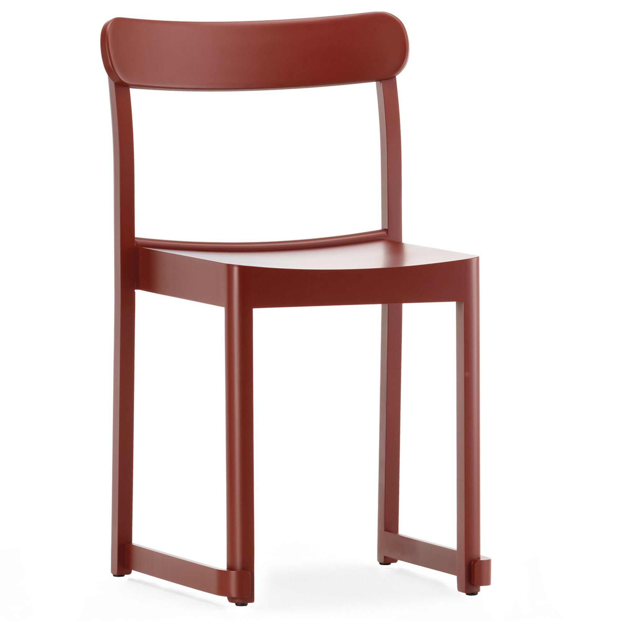 Artek - Atelier Chair, Bok, Mörkröd - Matstolar - TAF Studio - Röd - Trä | Möbler - Stolar Och Pallar - Matstolar | Möbelexperten