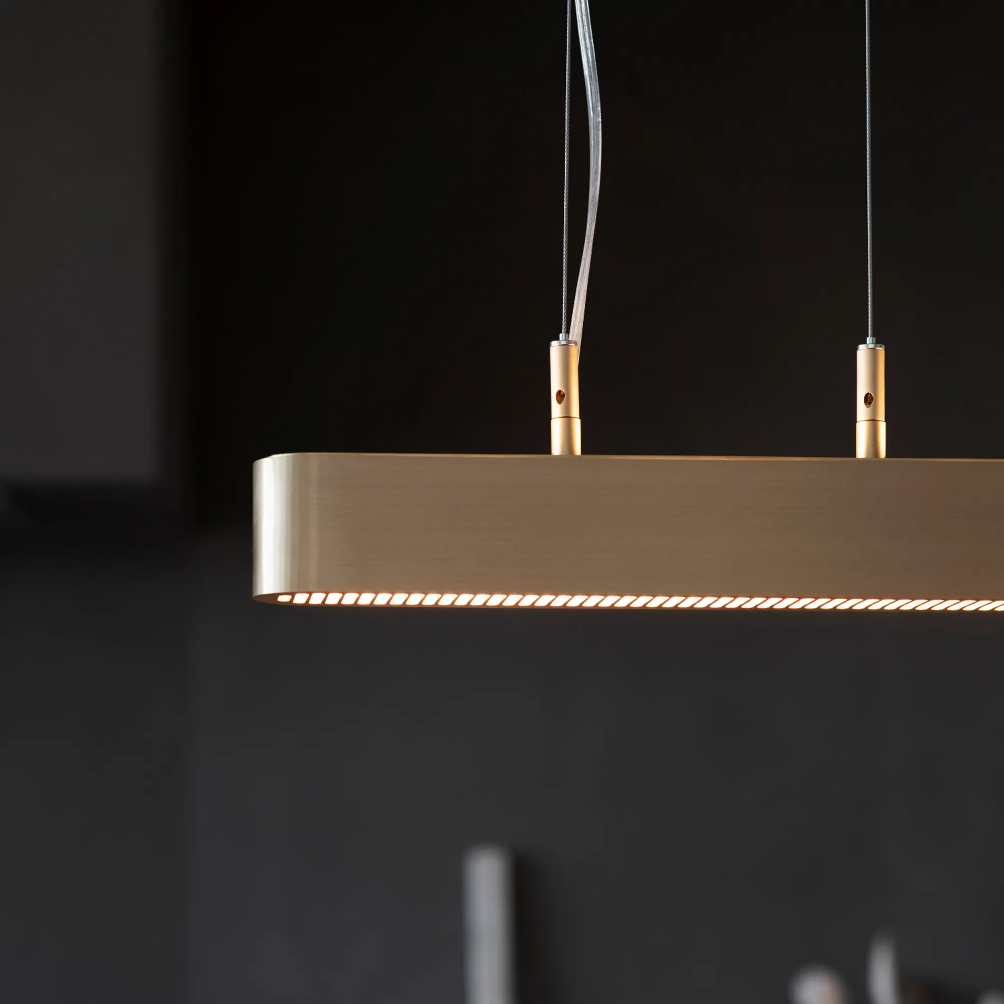 Colt Single Pendant Brushed Brass