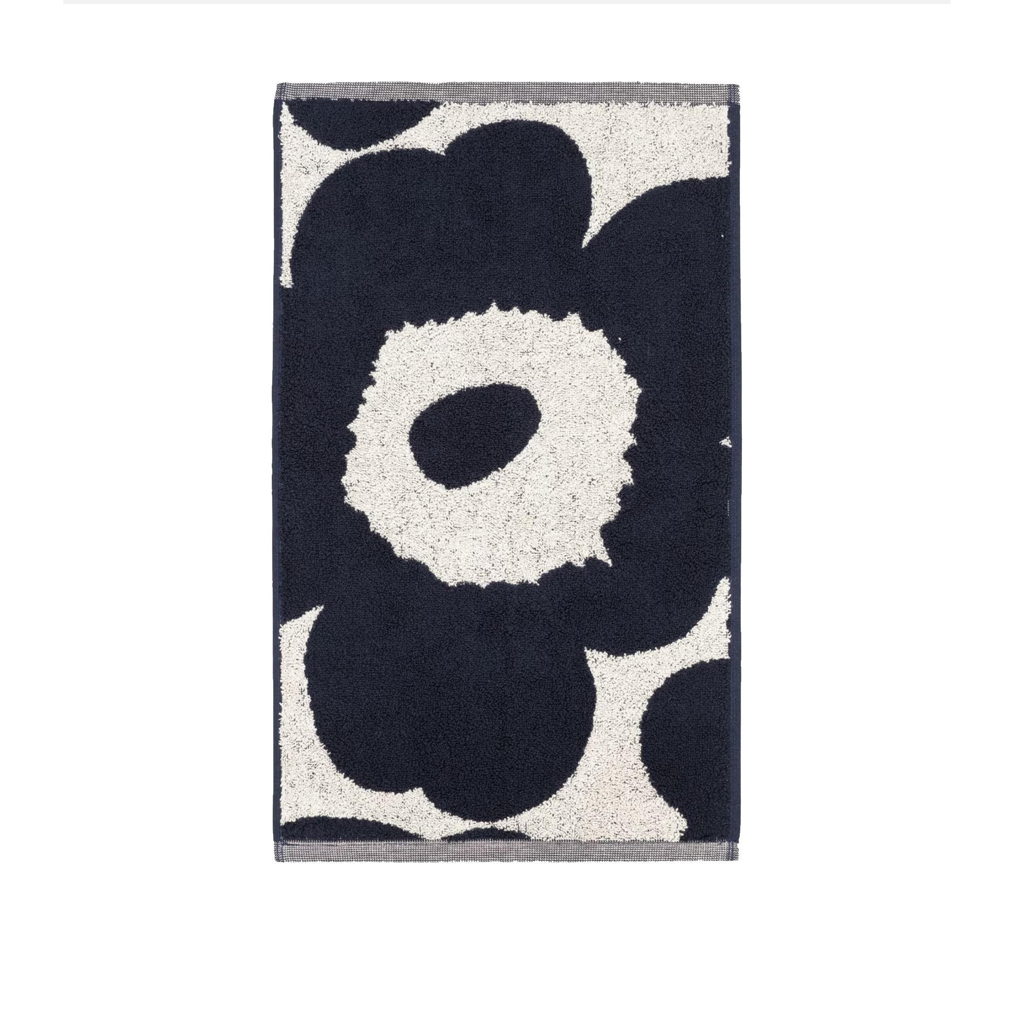 Marimekko - Unikko gästhandduk 30x50 cm Off White Dark Blue - Handdukar och badlakan - Maija Isola | Textilier - Badrumstextilier - Handdukar Och Badlakan | Möbelexperten